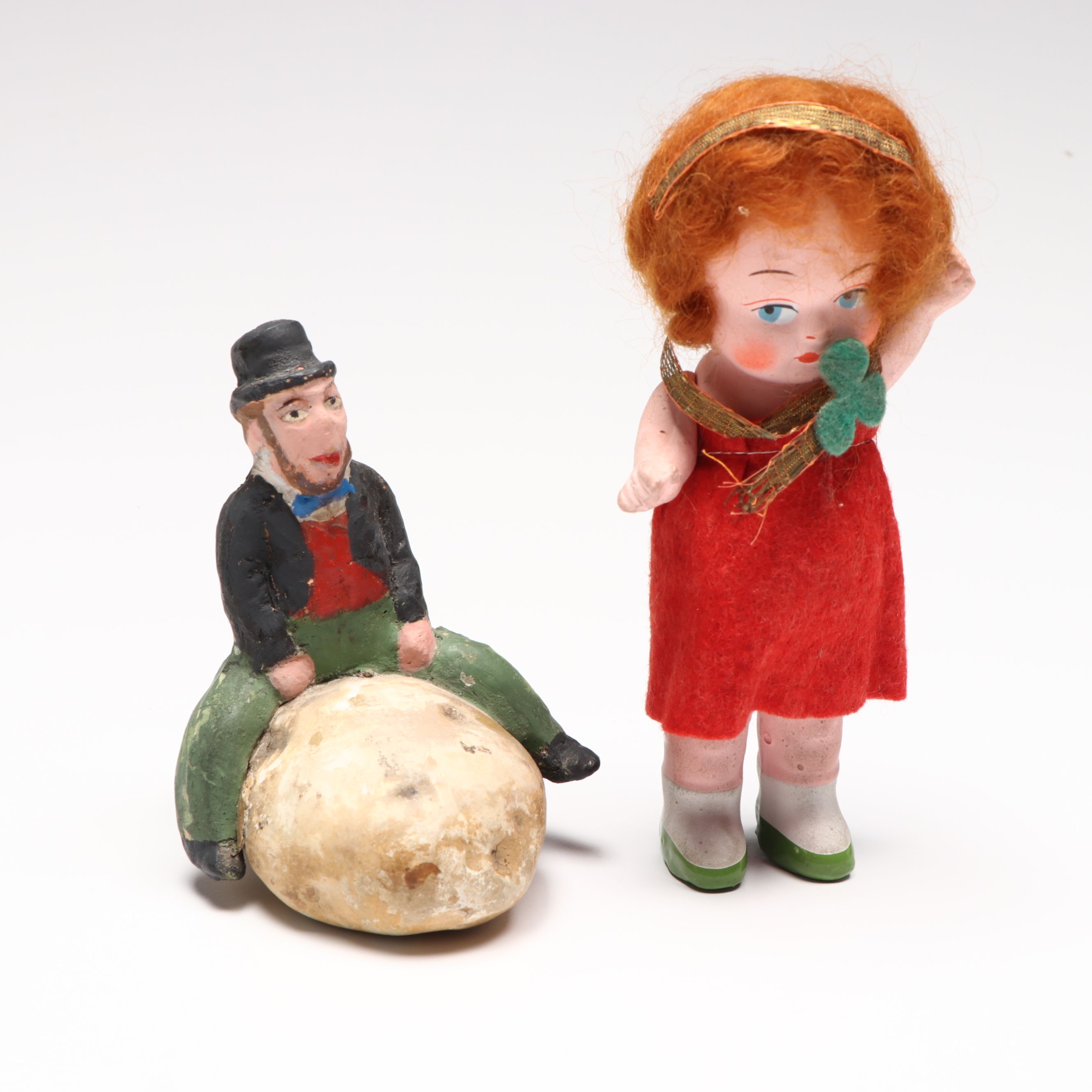 Vintage St. Patrick's Day Dolls and Other Decorations