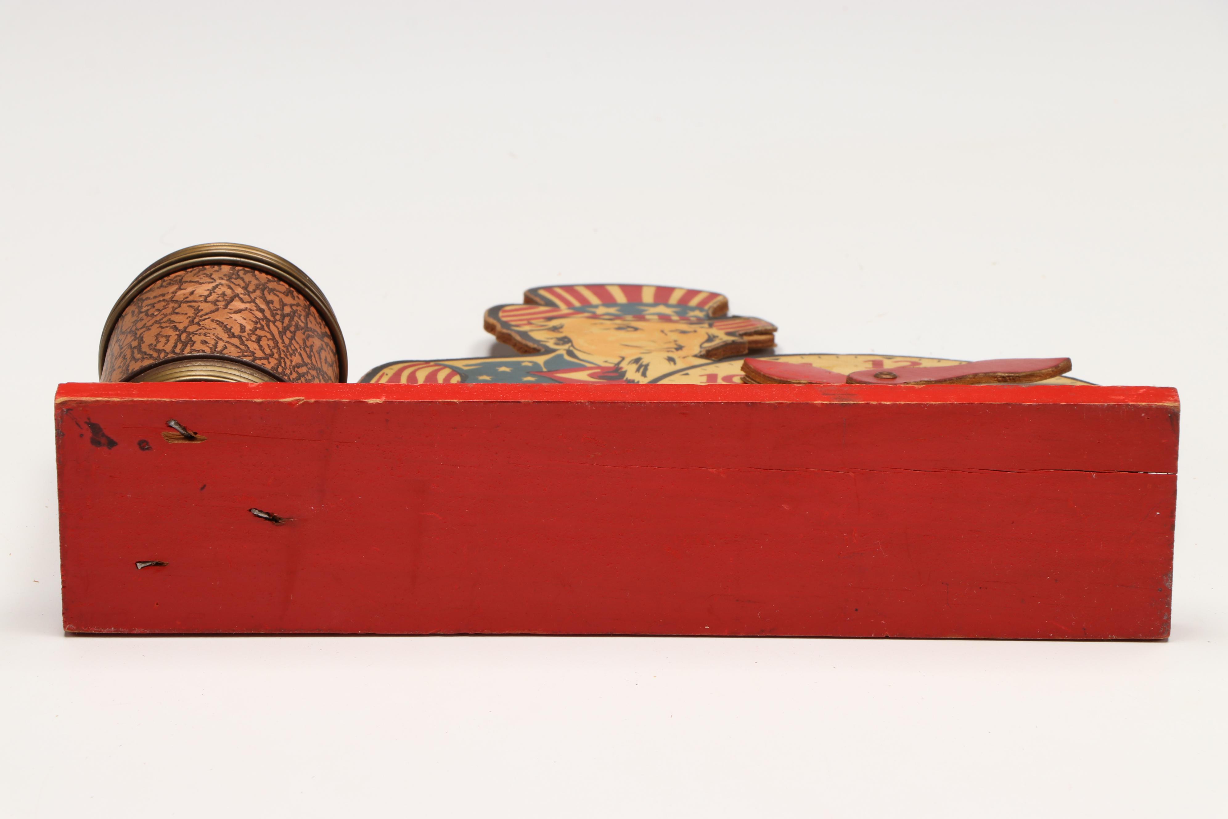 J.S.N.Y Uncle Sam Coin Counter Bank with Ceramic, Chalkware, and Other Banks