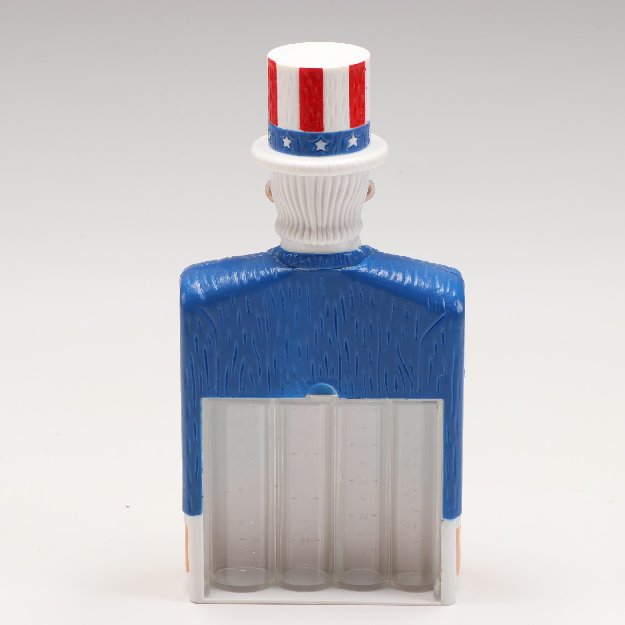 J.S.N.Y Uncle Sam Coin Counter Bank with Ceramic, Chalkware, and Other Banks