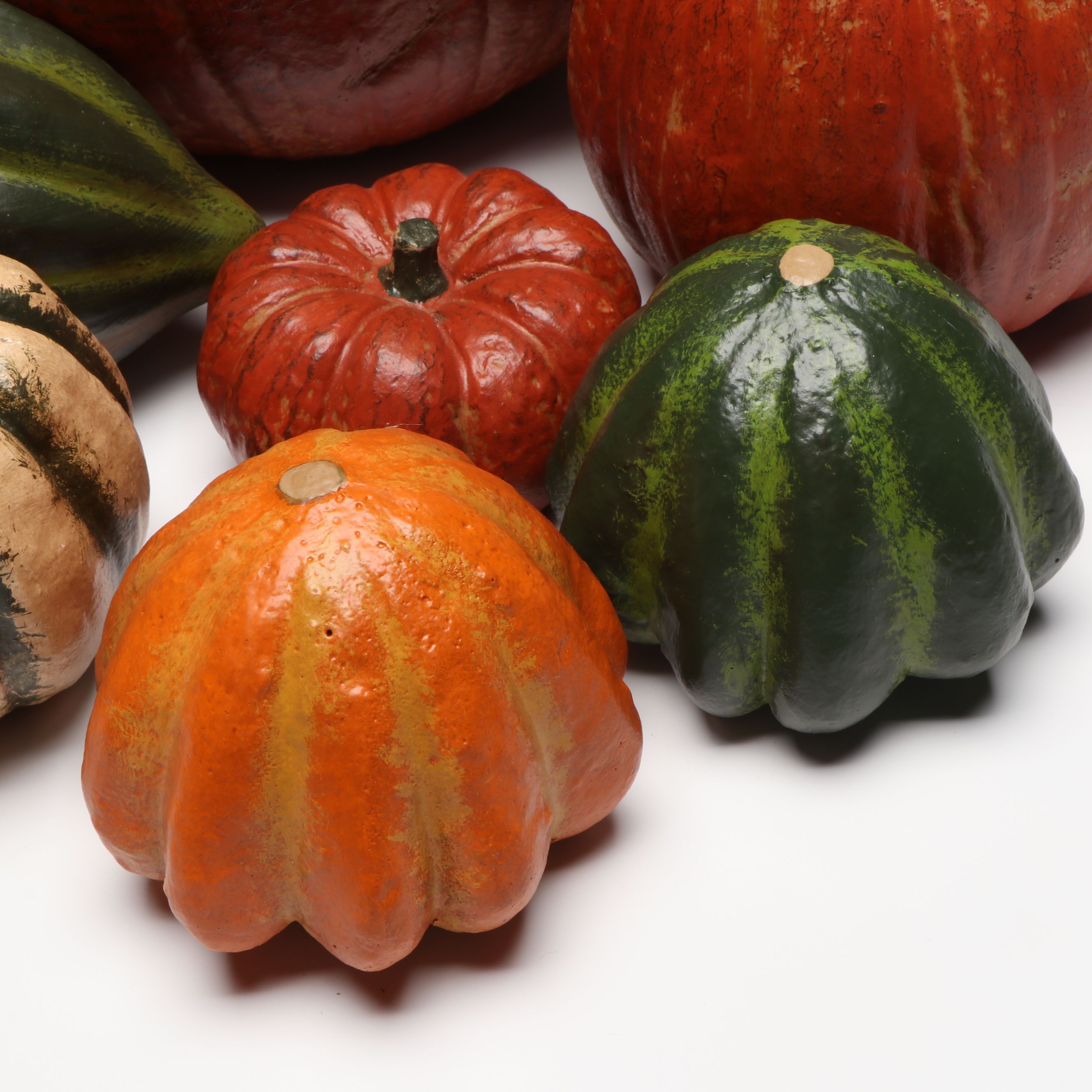 Decorative Artificial Pumpkins, Corn and Squash