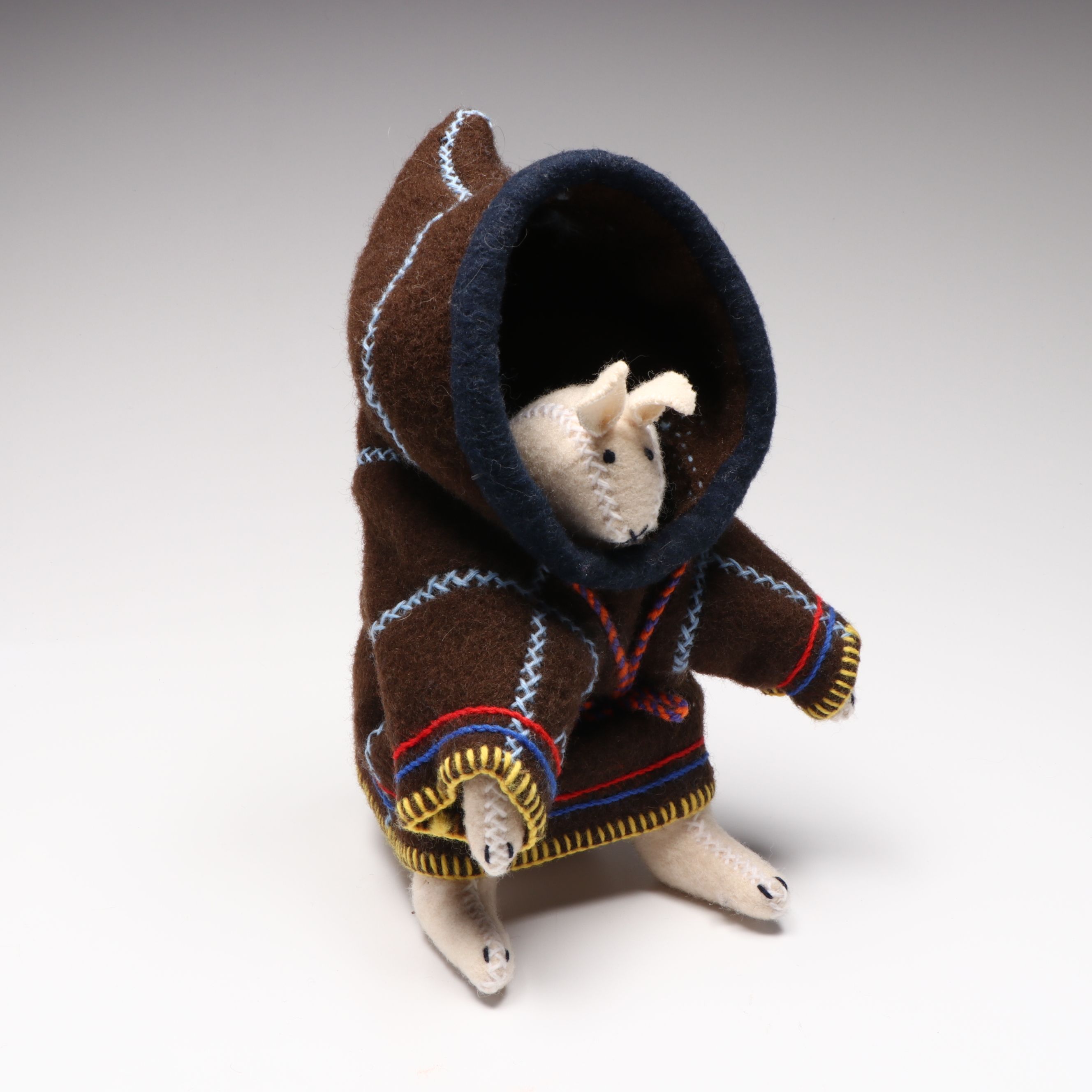 Handmade Inuit Wool Rabbit Stuffed Animals