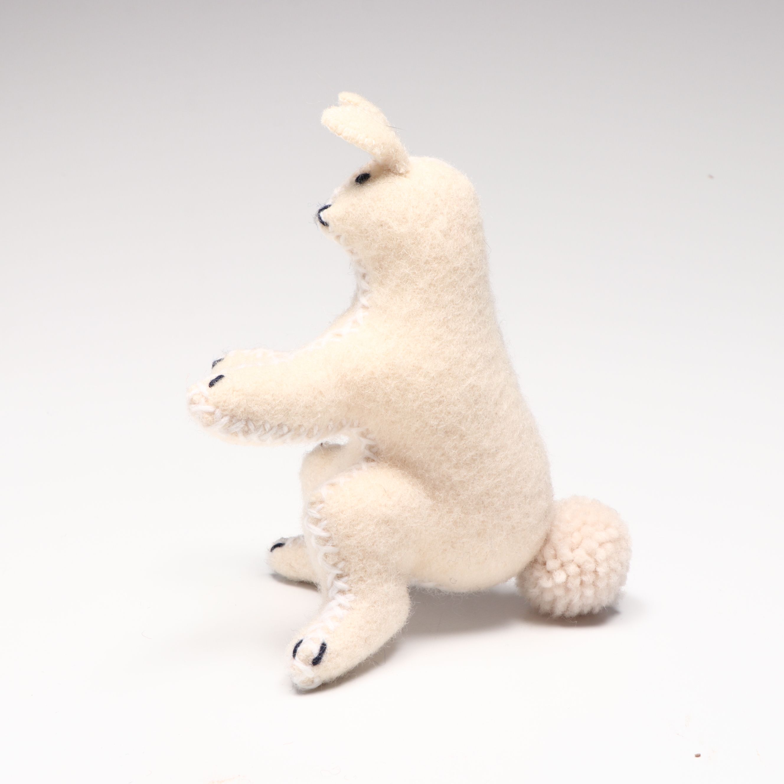 Handmade Inuit Wool Rabbit Stuffed Animals