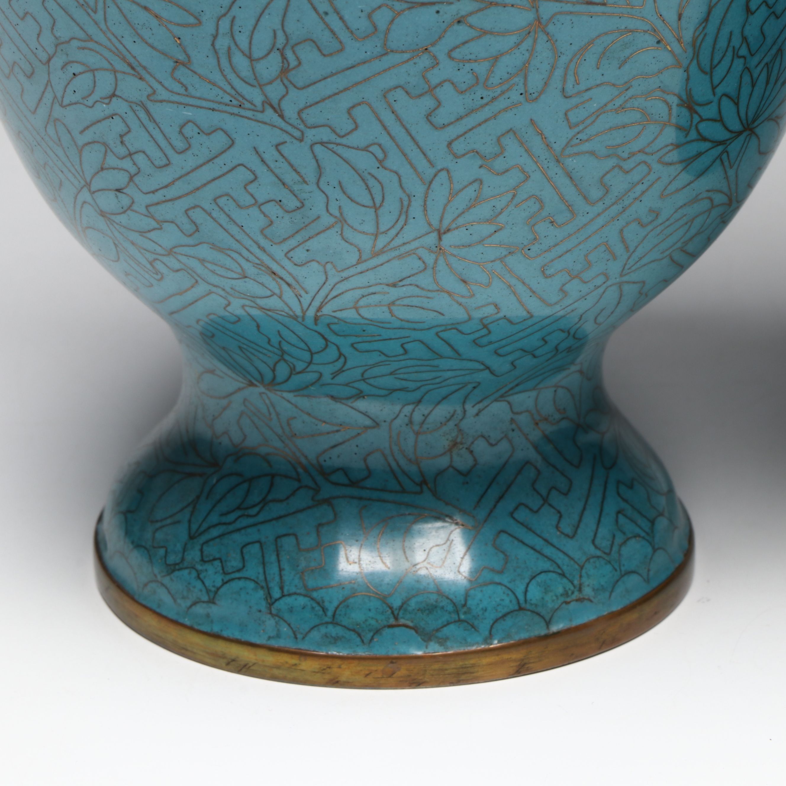 Chinese Cloisonné Metal Vases