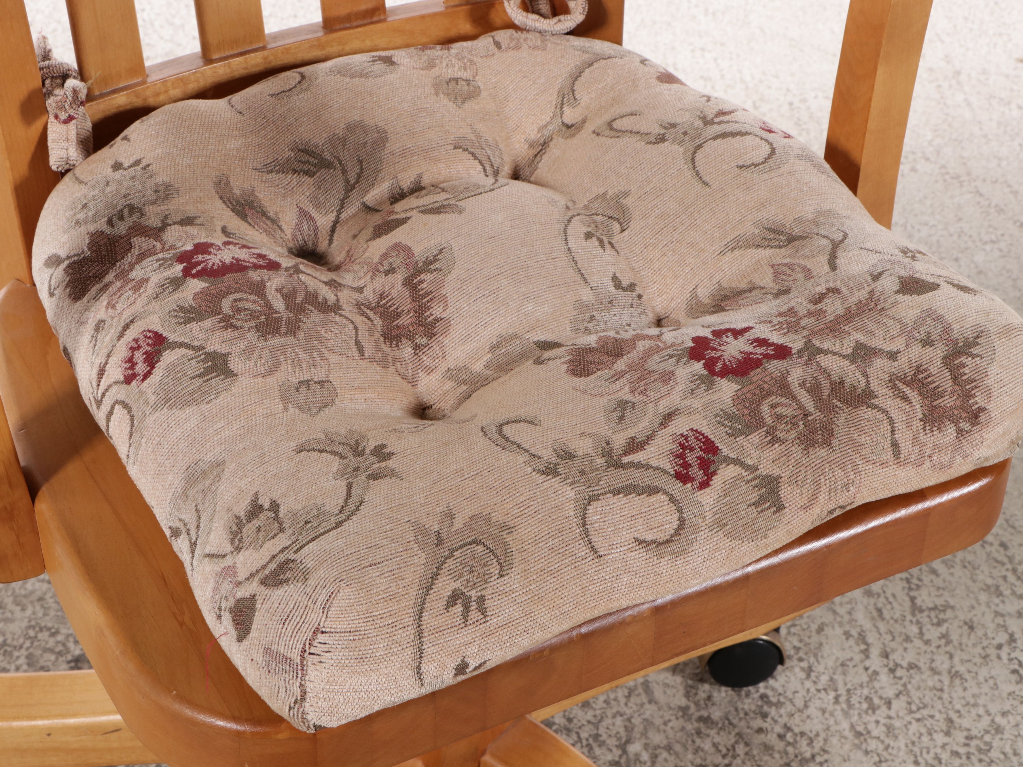 Late Victorian Style Oak  Tambour Roll-Top Desk with Coordinating Chair