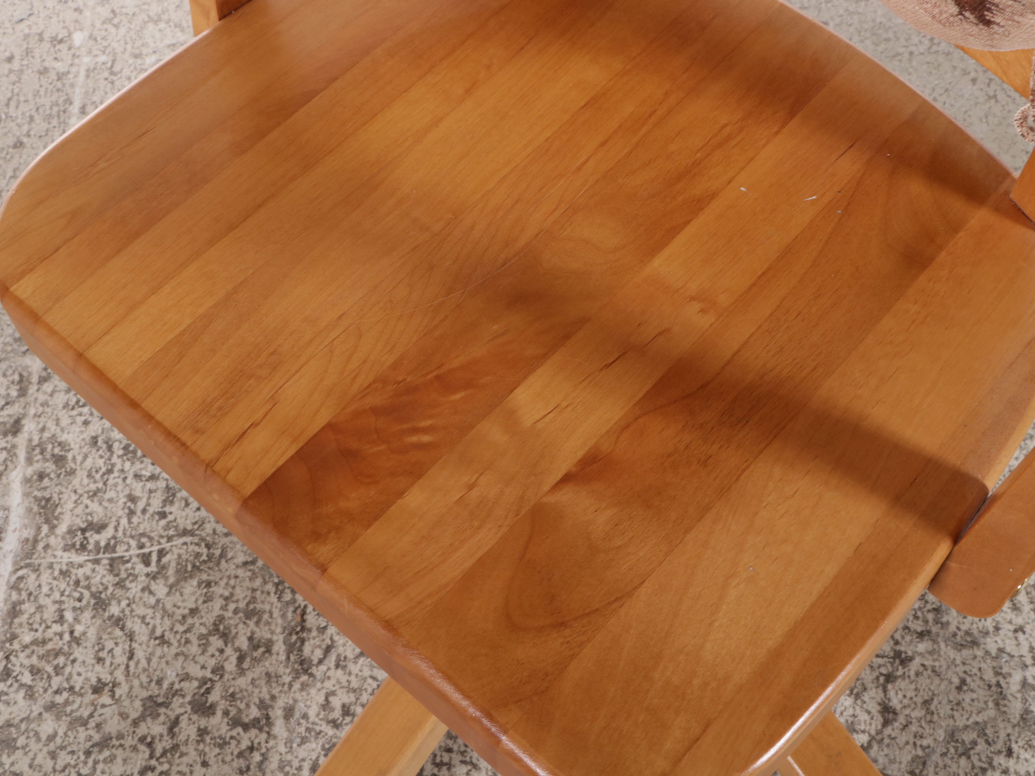 Late Victorian Style Oak  Tambour Roll-Top Desk with Coordinating Chair