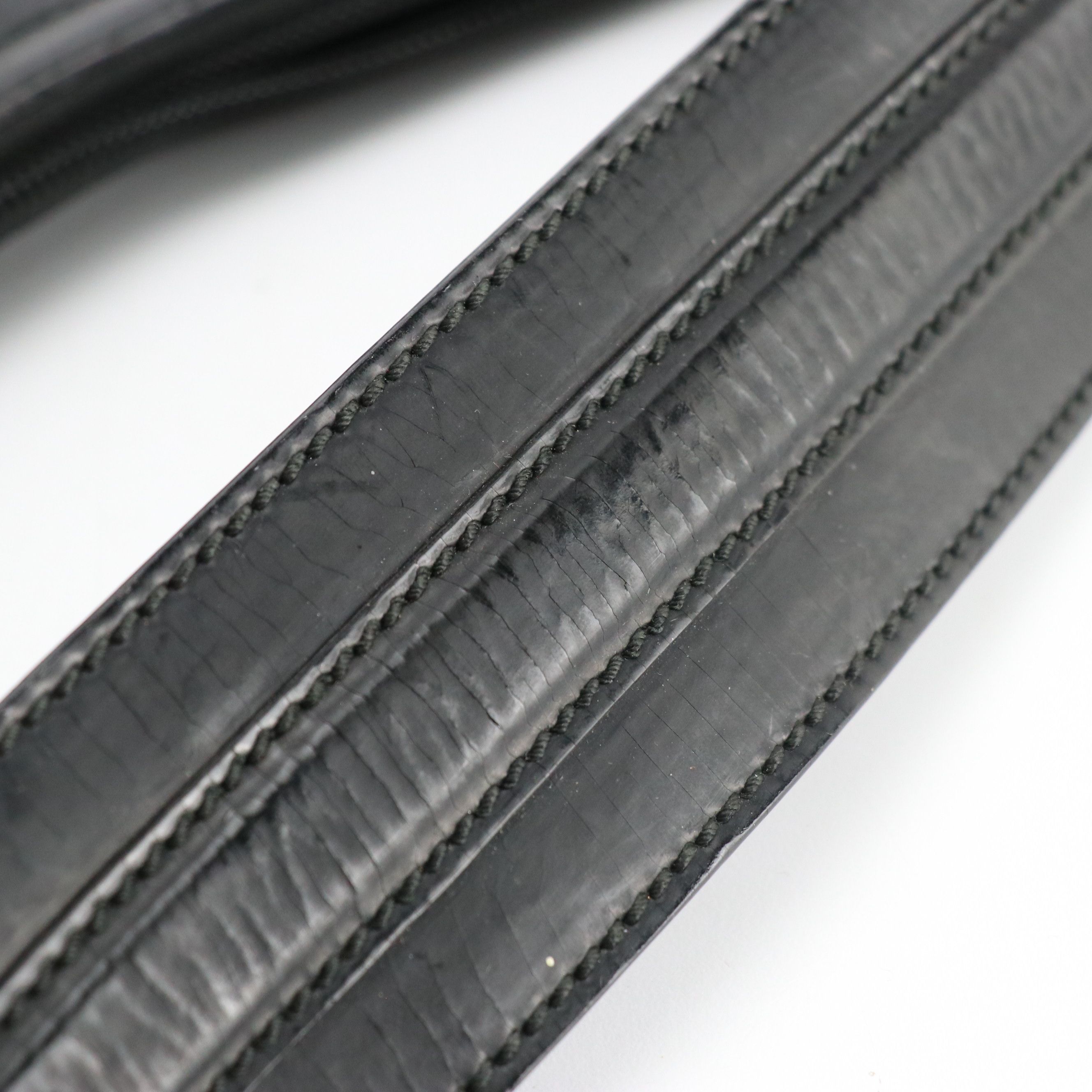 Gucci Medium Half Moon Hobo Shoulder Bag in Black Vinyl