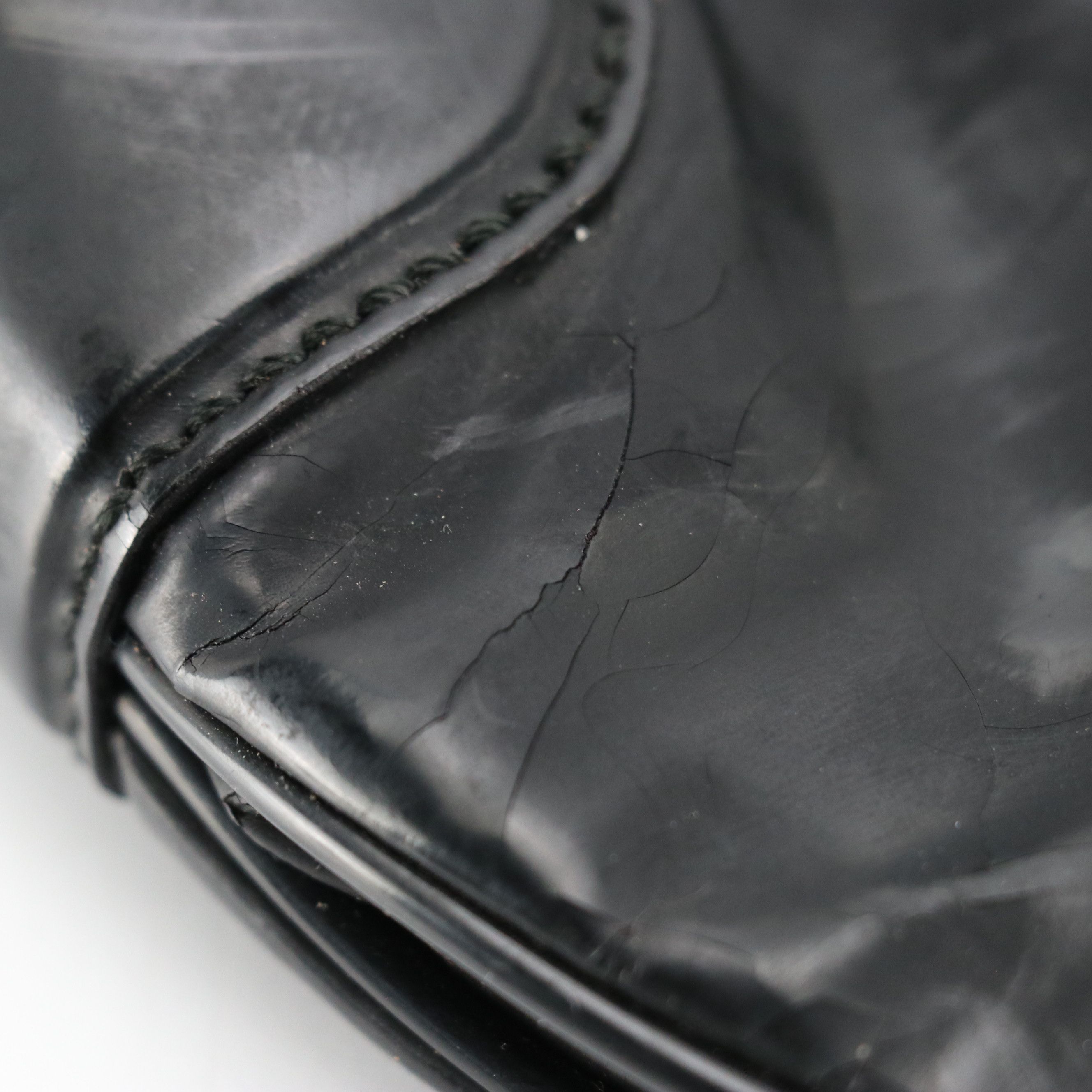 Gucci Medium Half Moon Hobo Shoulder Bag in Black Vinyl