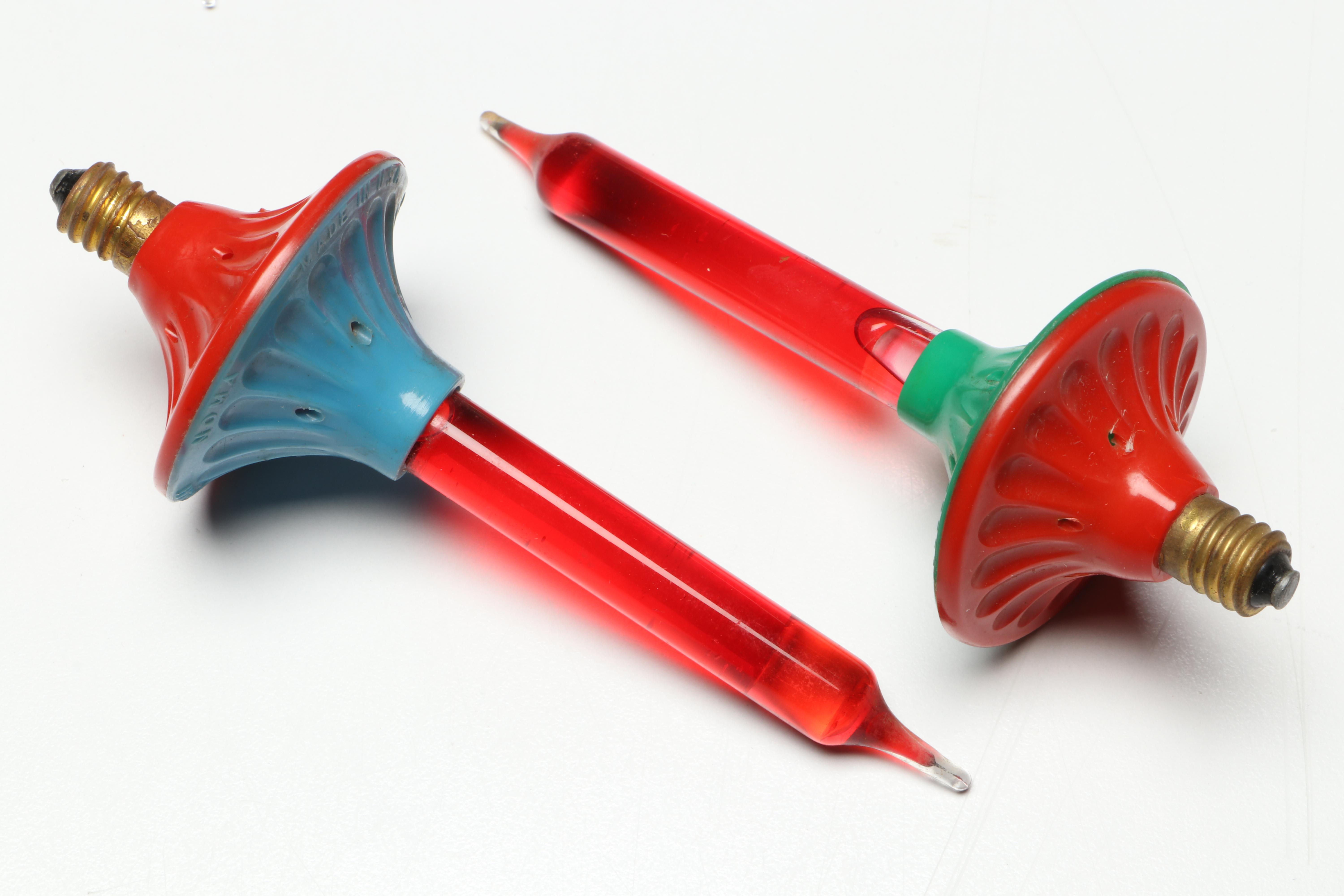 Sterling Bubble Lights and More Christmas Lights, Mid to Late 20th Century