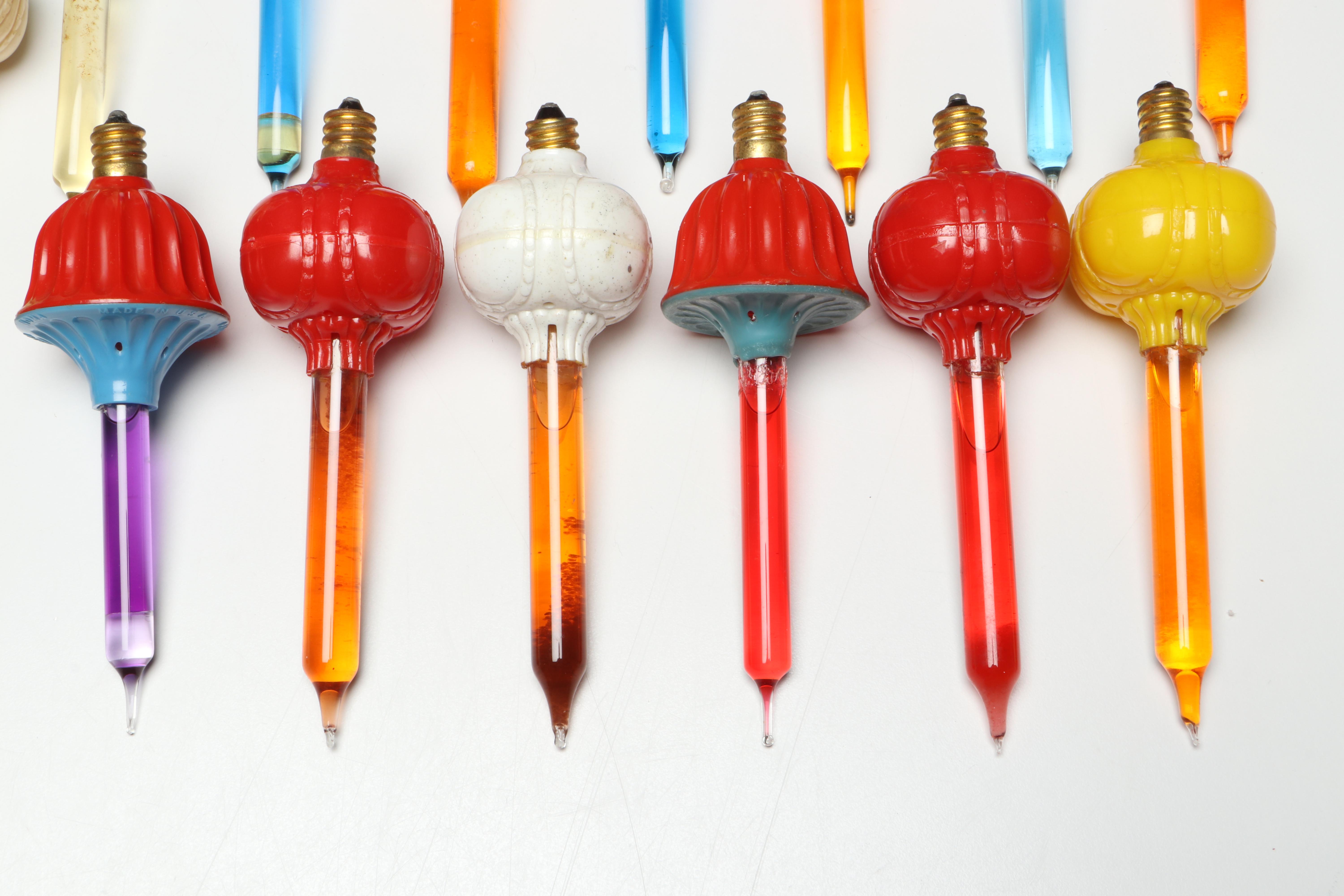 Sterling Bubble Lights and More Christmas Lights, Mid to Late 20th Century