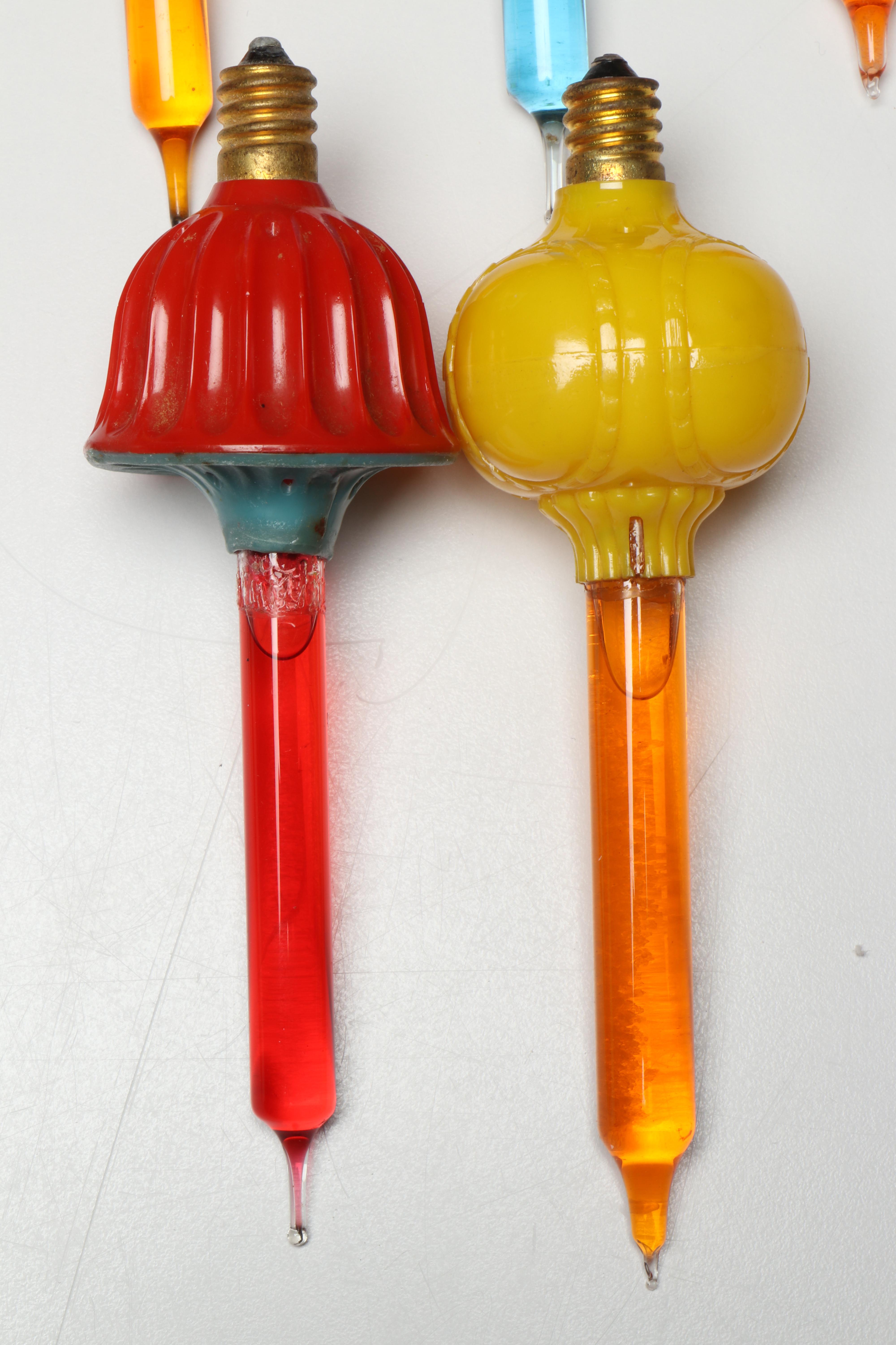 Sterling Bubble Lights and More Christmas Lights, Mid to Late 20th Century
