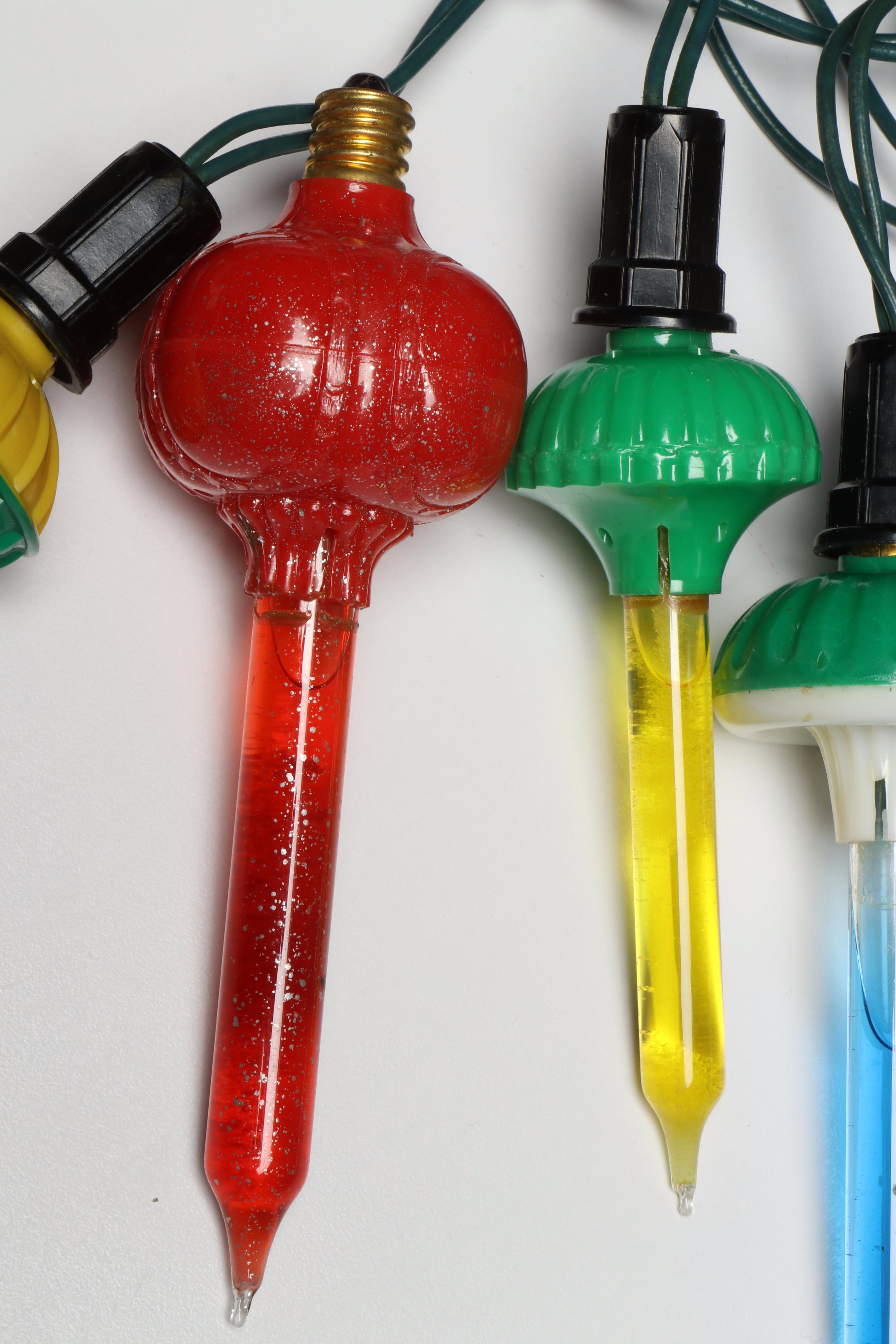 Sterling Bubble Lights and More Christmas Lights, Mid to Late 20th Century