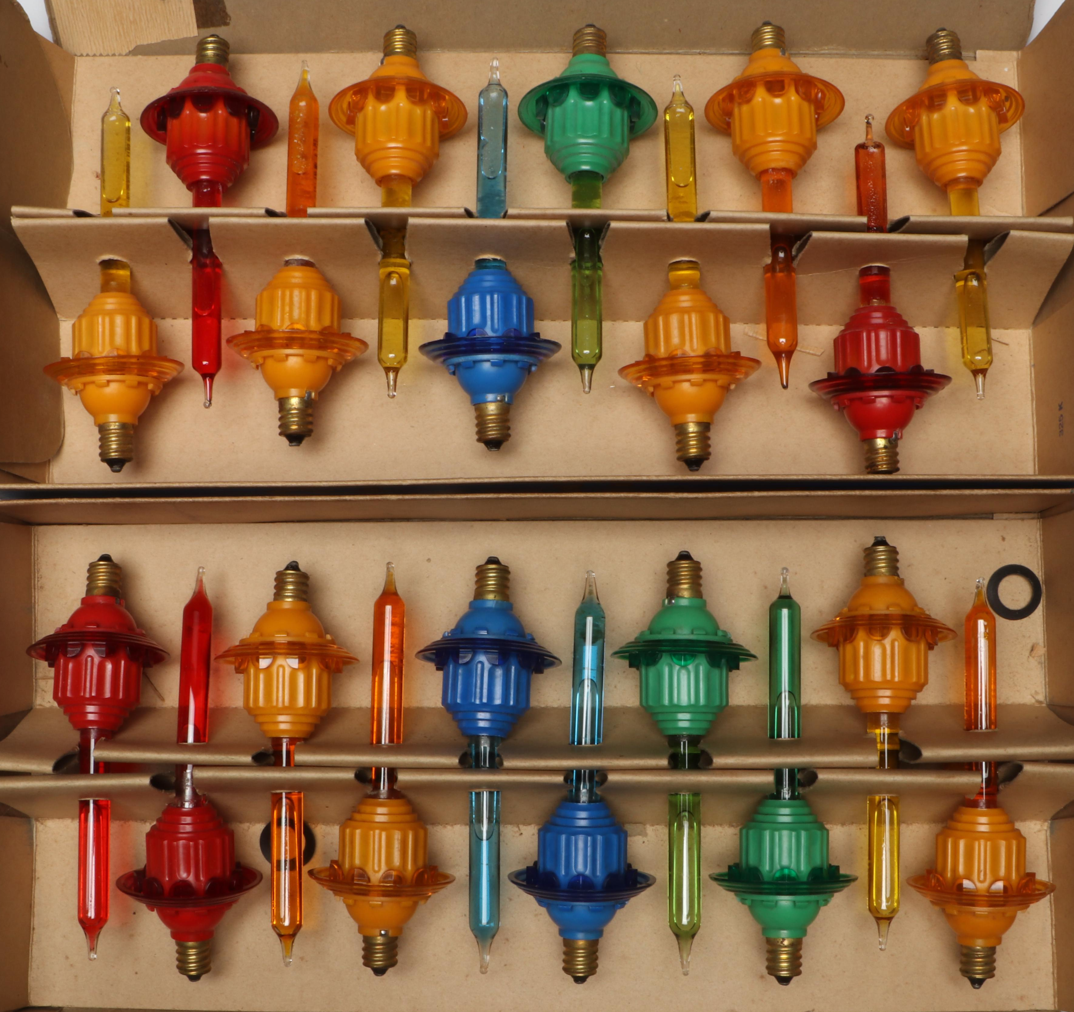 Sterling Bubble Lights and More Christmas Lights, Mid to Late 20th Century