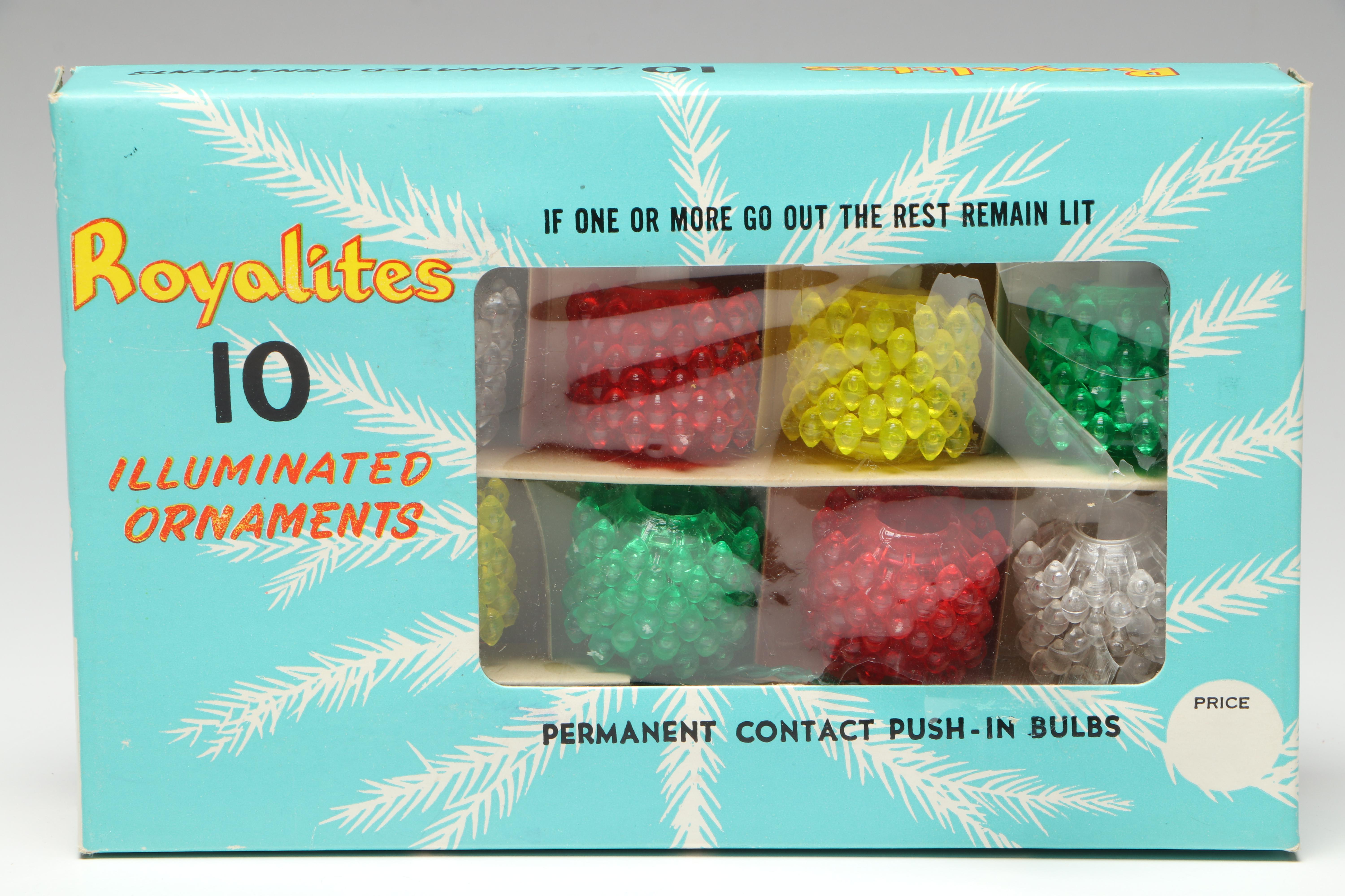 Sterling Bubble Lights and More Christmas Lights, Mid to Late 20th Century