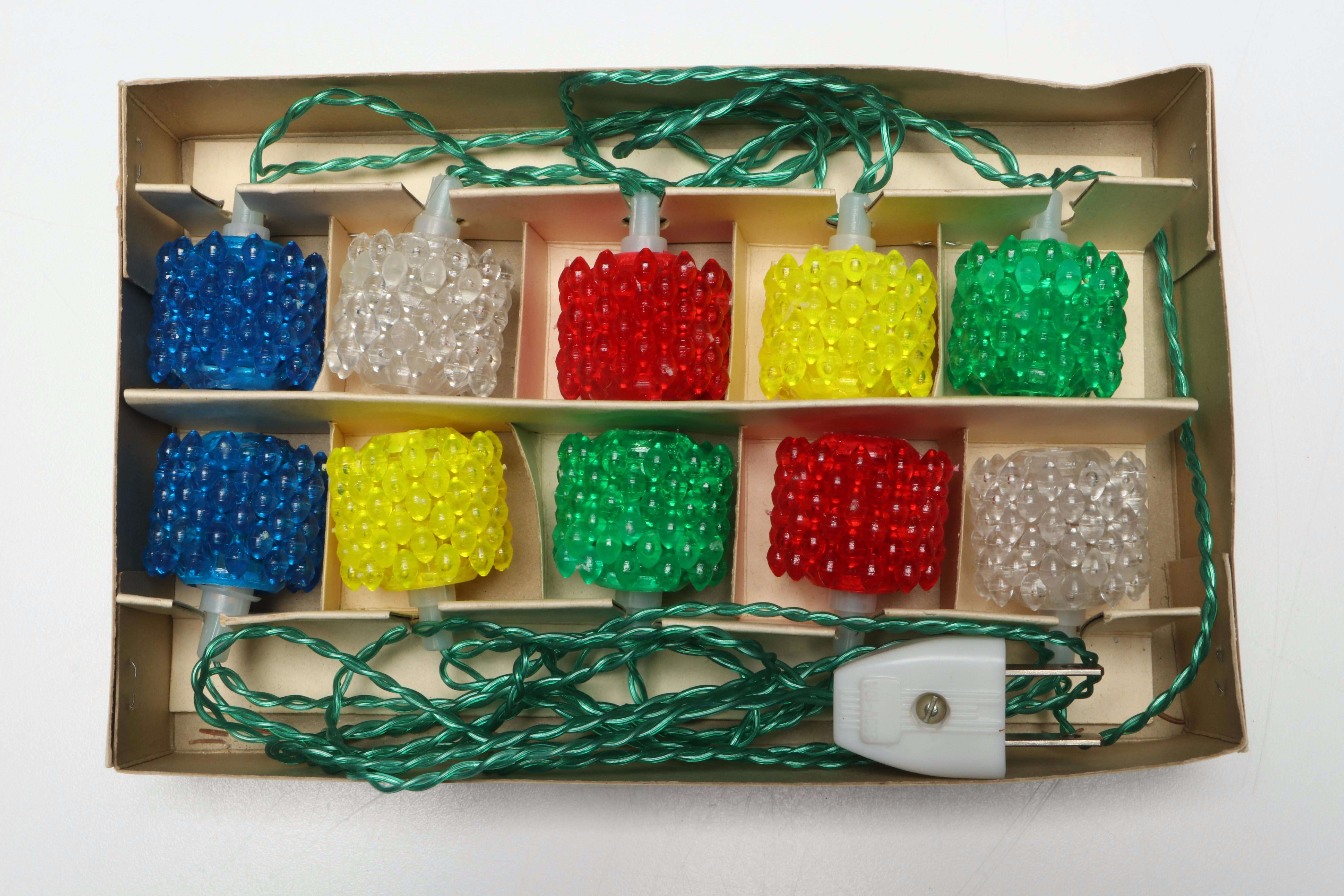 Sterling Bubble Lights and More Christmas Lights, Mid to Late 20th Century