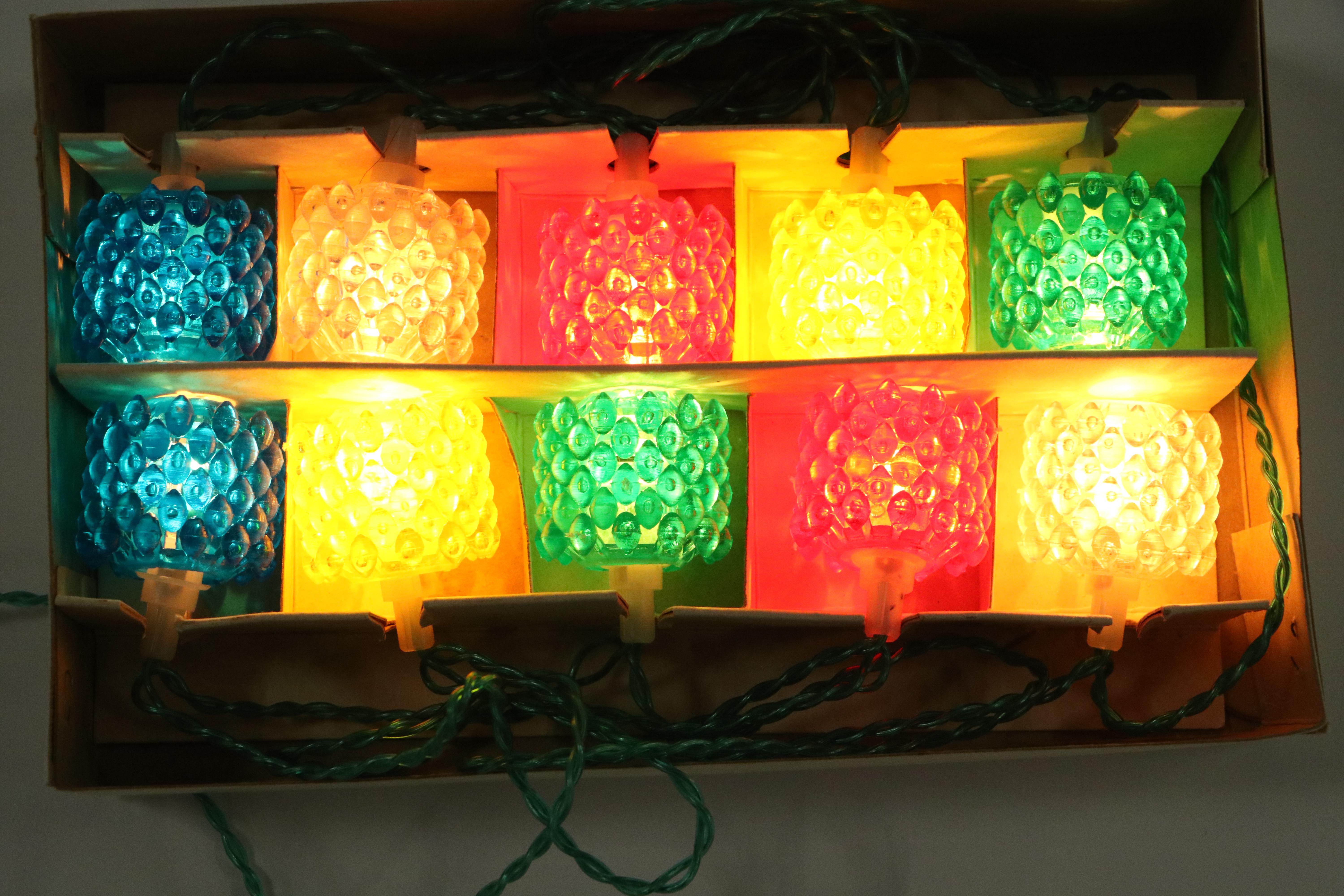 Sterling Bubble Lights and More Christmas Lights, Mid to Late 20th Century