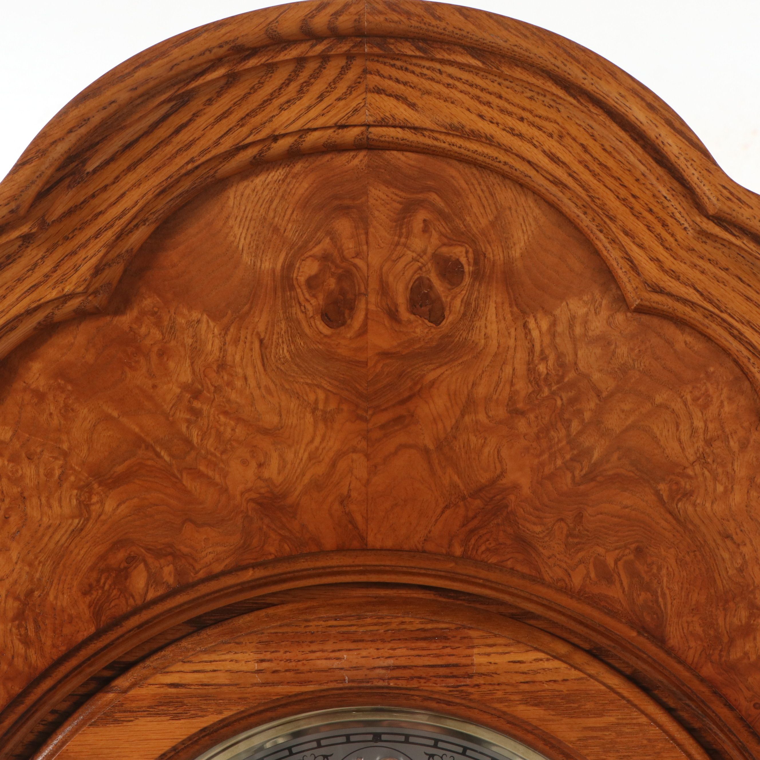 Howard Miller Oak and Burl Grandfather Clock