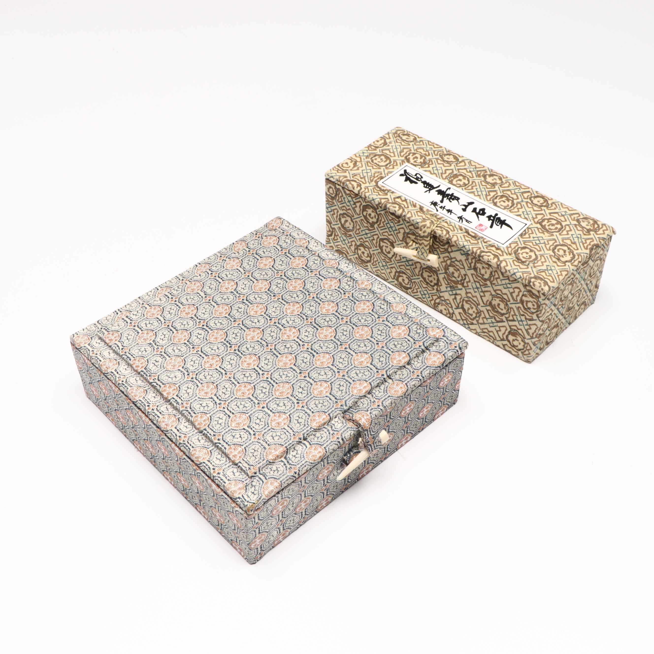 Budai and Standing Man Carved Soapstone Chop Seals