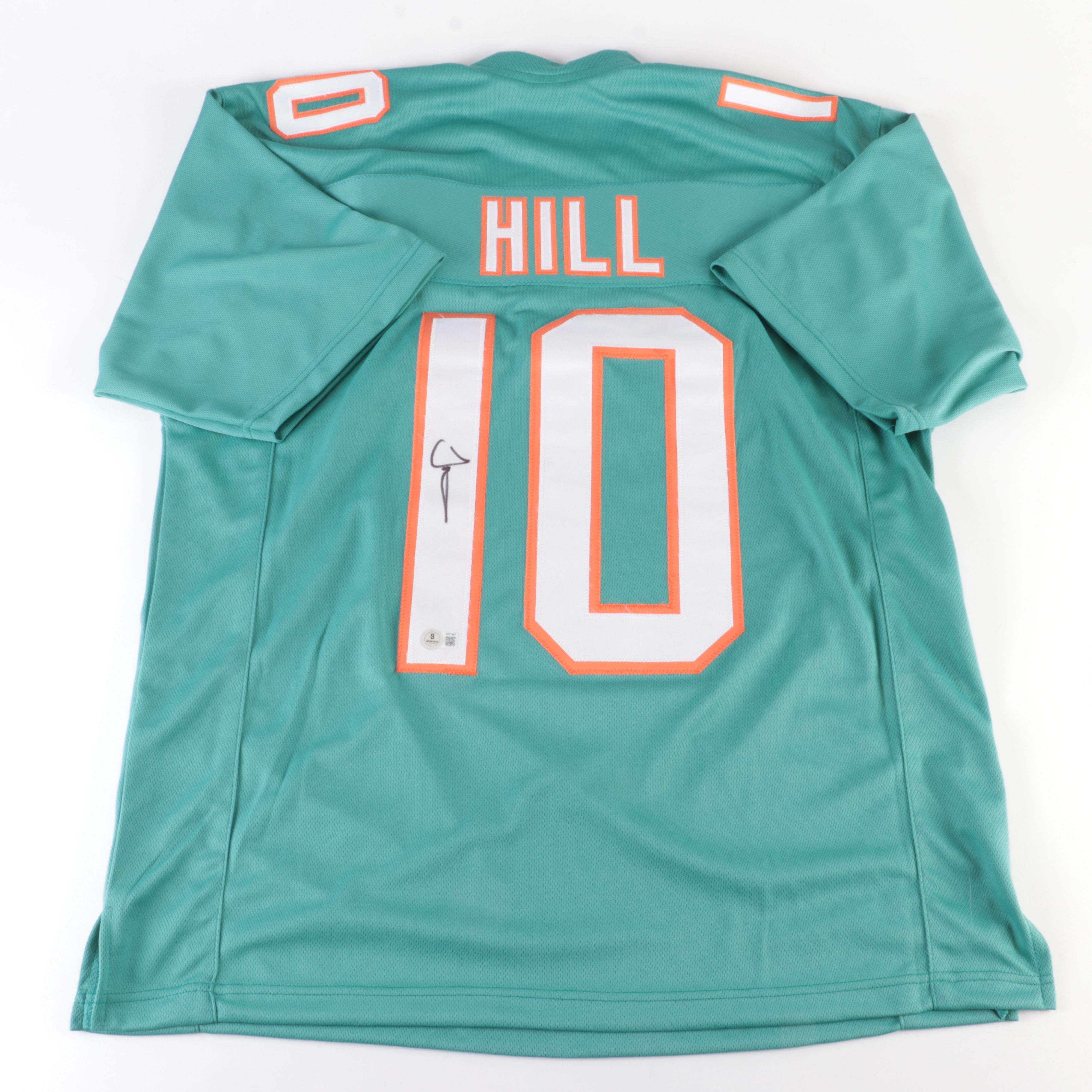 Tyreek Hill Signed Miami Dolphins Football Jersey, Beckett