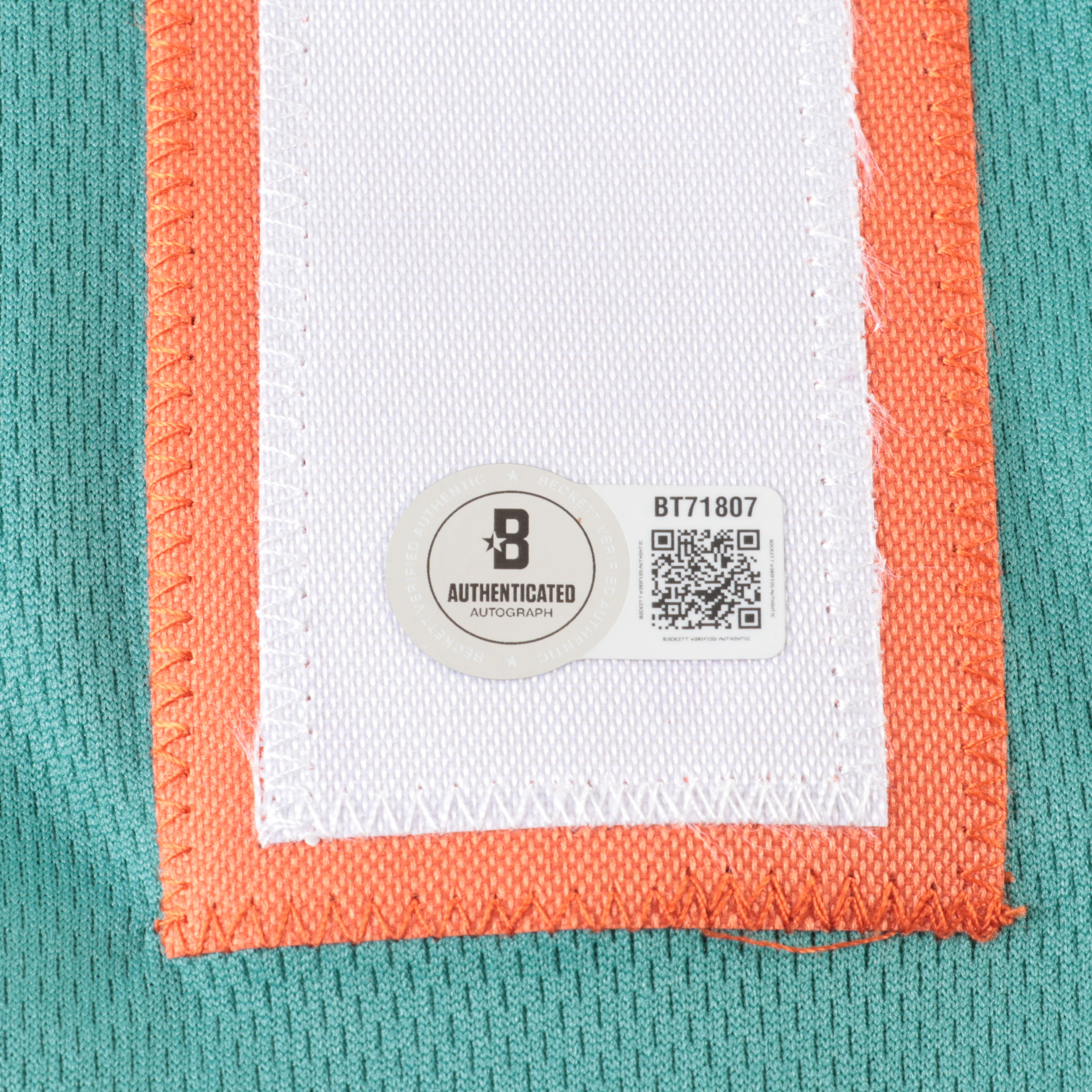 Tyreek Hill Signed Miami Dolphins Football Jersey, Beckett