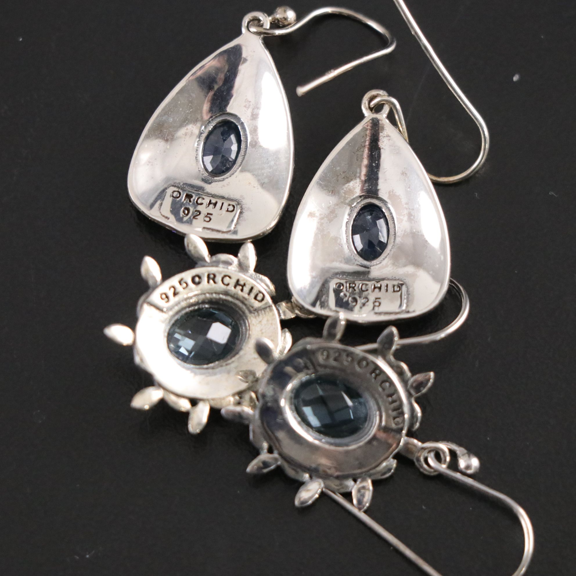 14 Assorted Sterling Silver Rings, Necklaces and Earrings