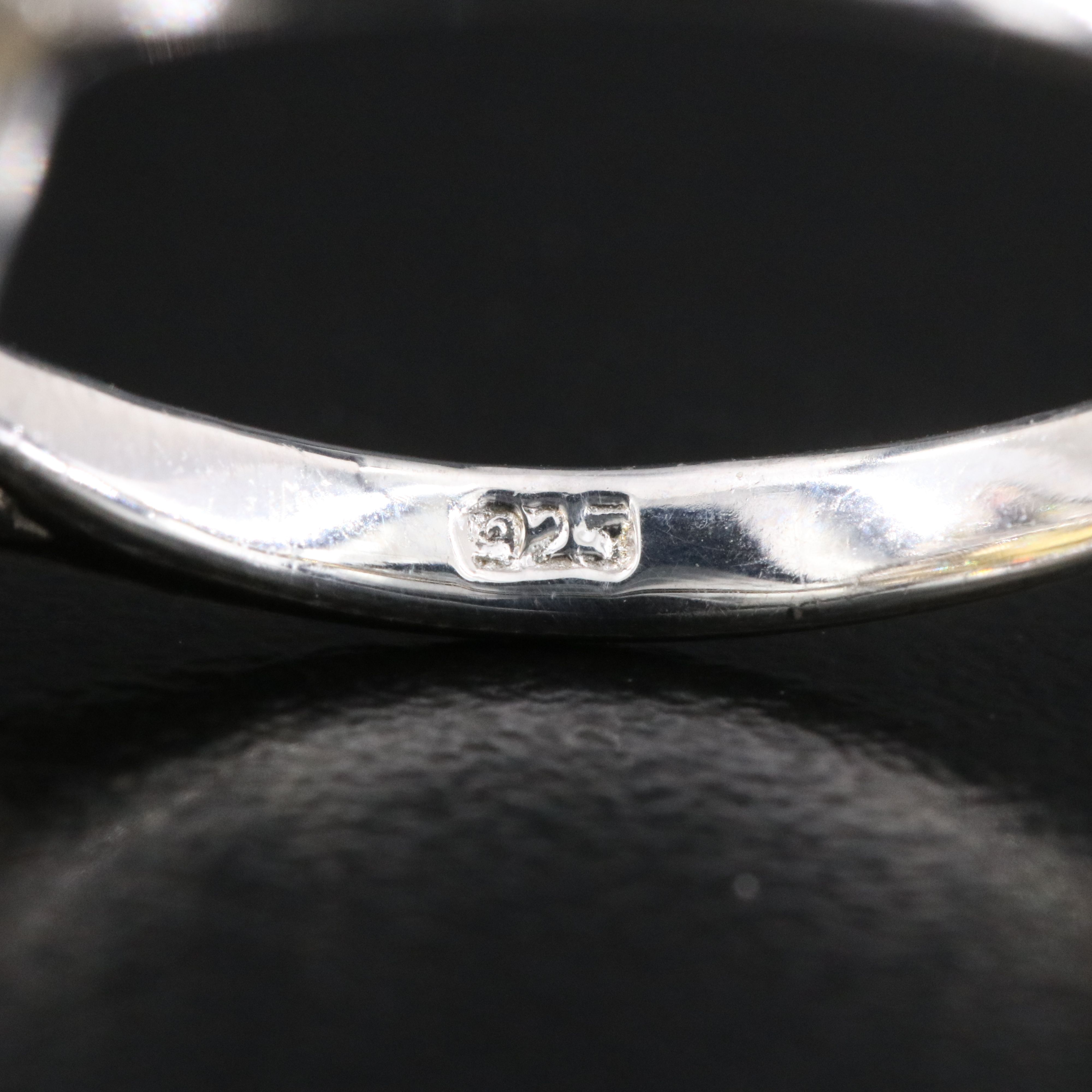 Sterling Citrine and Tourmaline Ring