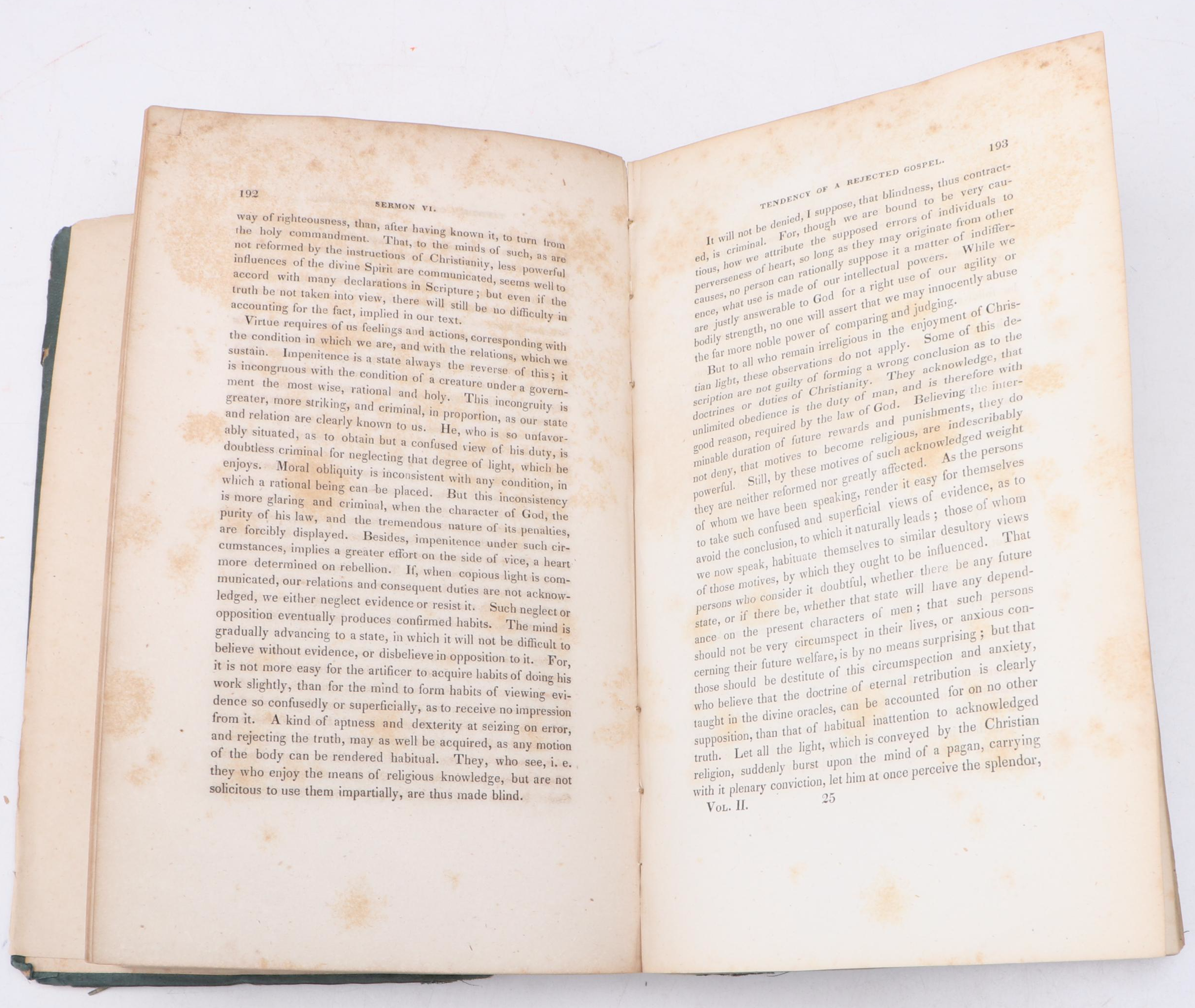 "The Works of Rev. Jesse Appleton" Vol. II, 1836