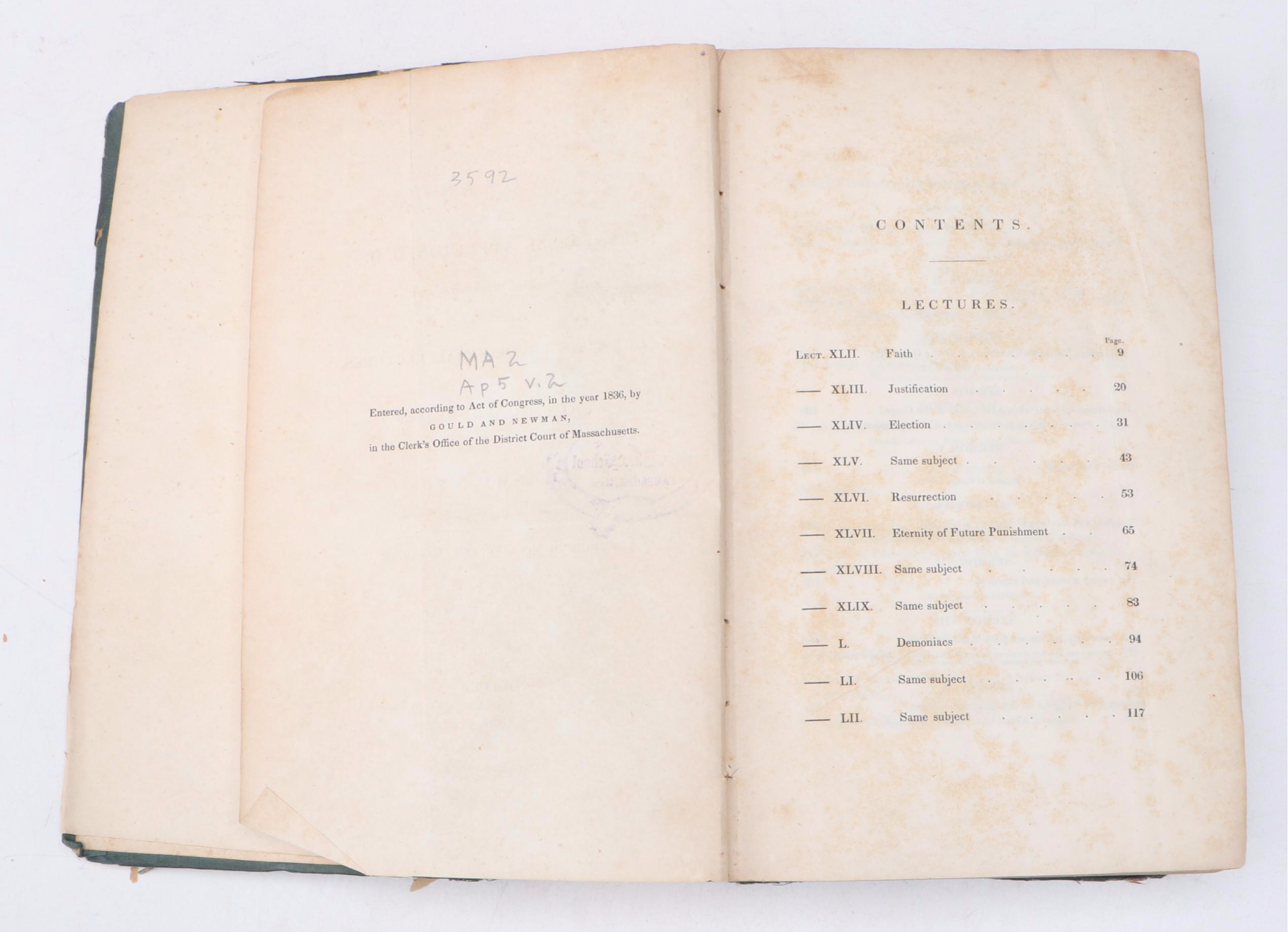 "The Works of Rev. Jesse Appleton" Vol. II, 1836