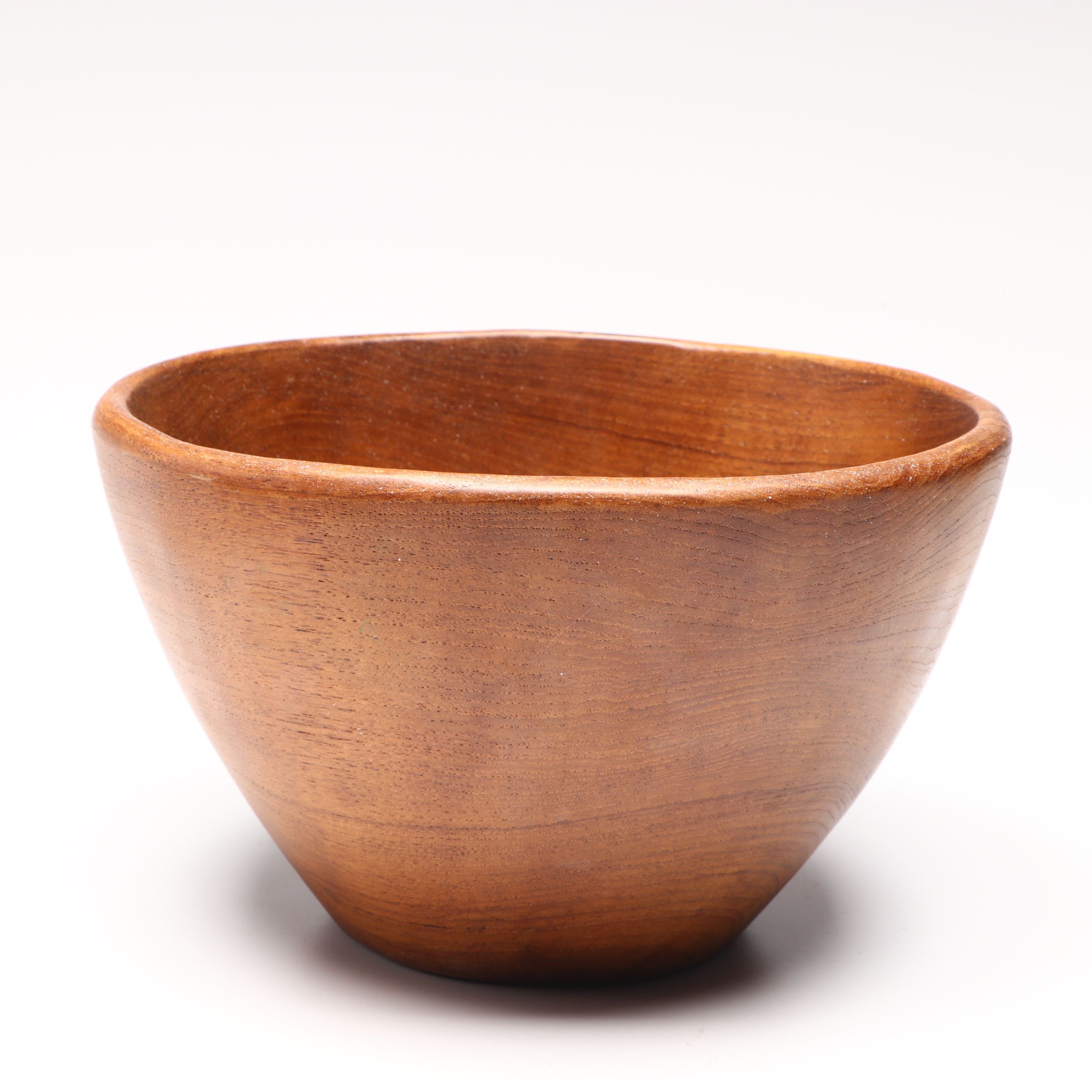 Dansk Wood Serving Bowl with Other Carved Wood Bowls