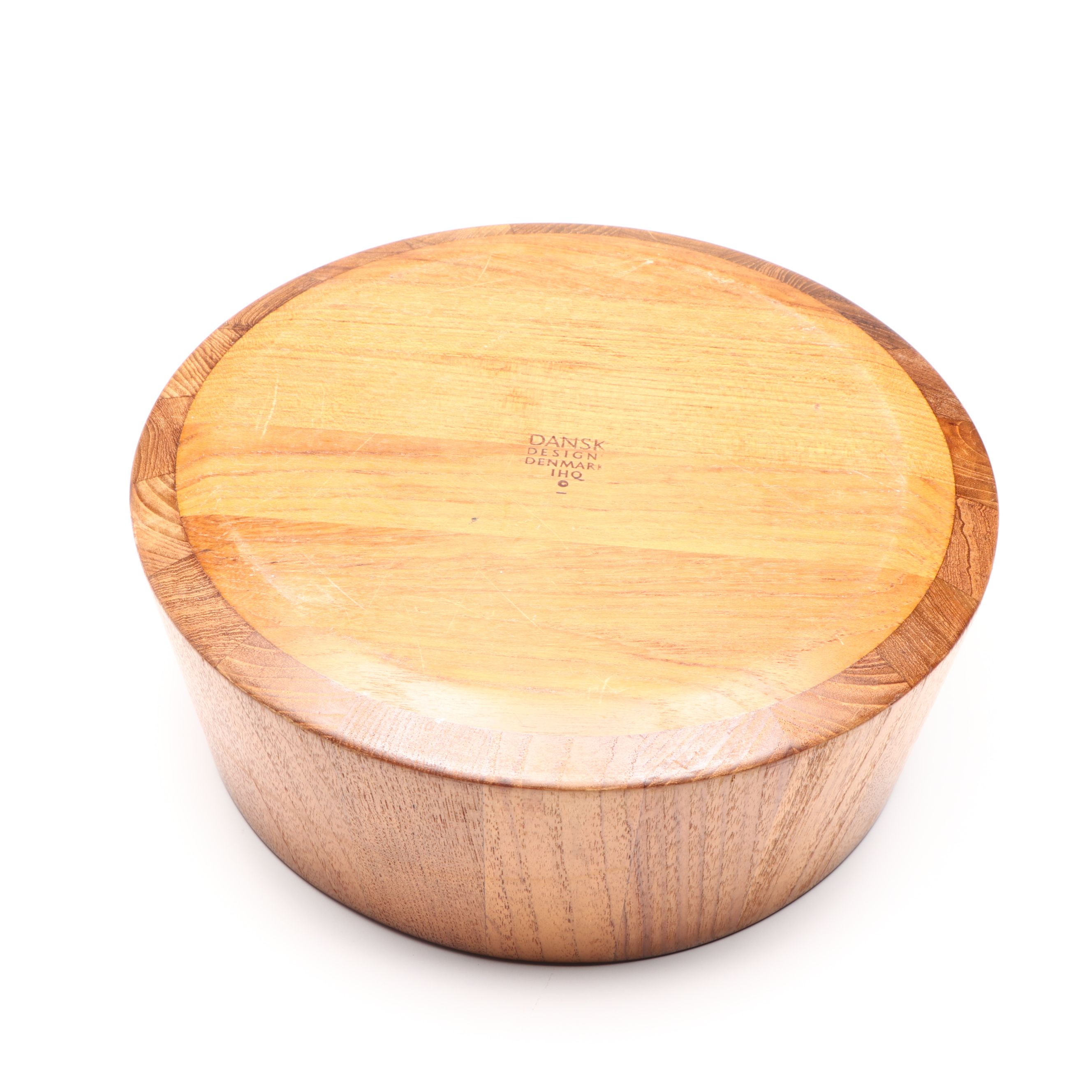 Dansk Wood Serving Bowl with Other Carved Wood Bowls