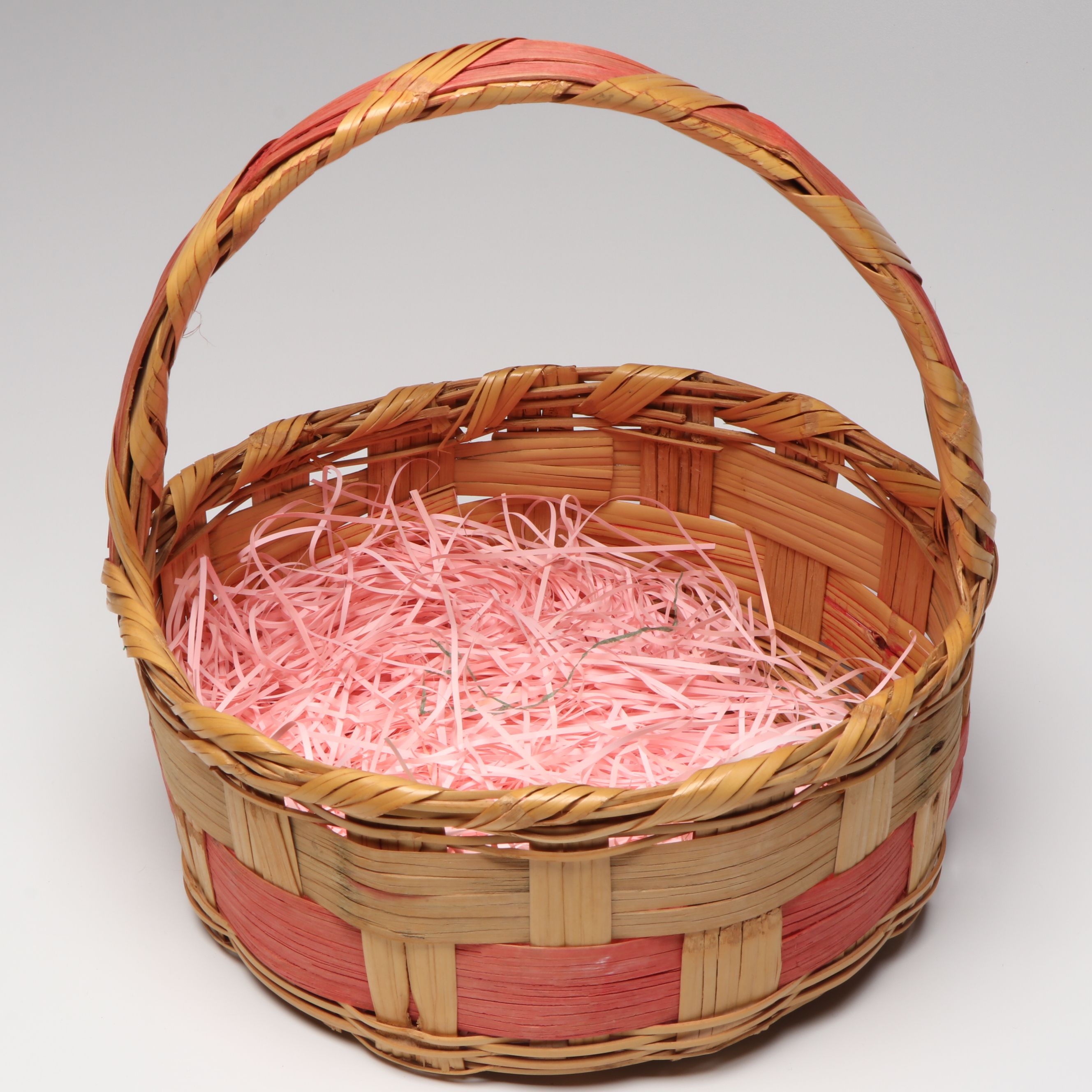 Papier-Mâché Nesting Eggs with Tin Litho Egg Boxes and Basket