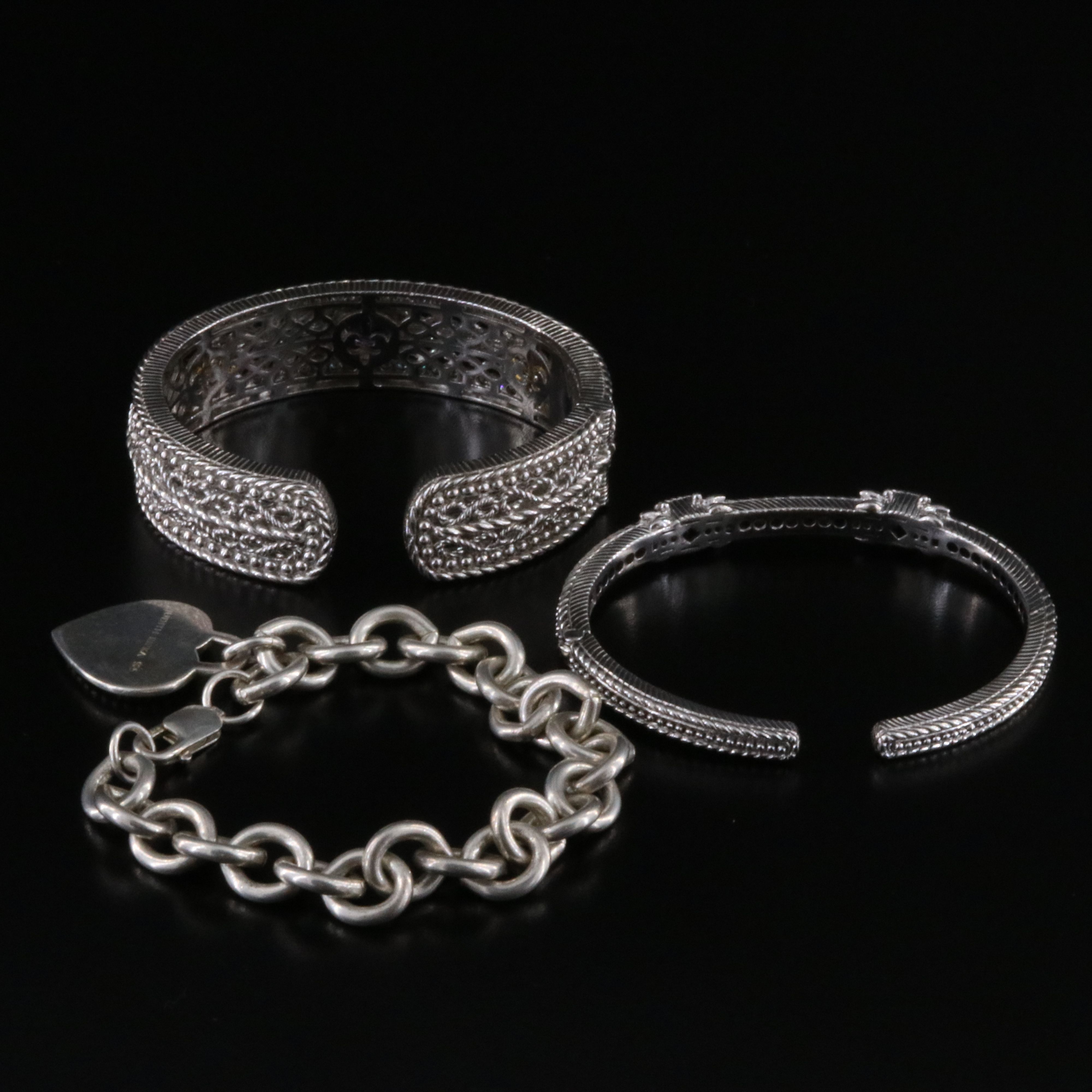 Judith Ripka Sterling Bracelets Including Amethyst, Citrine and CZ