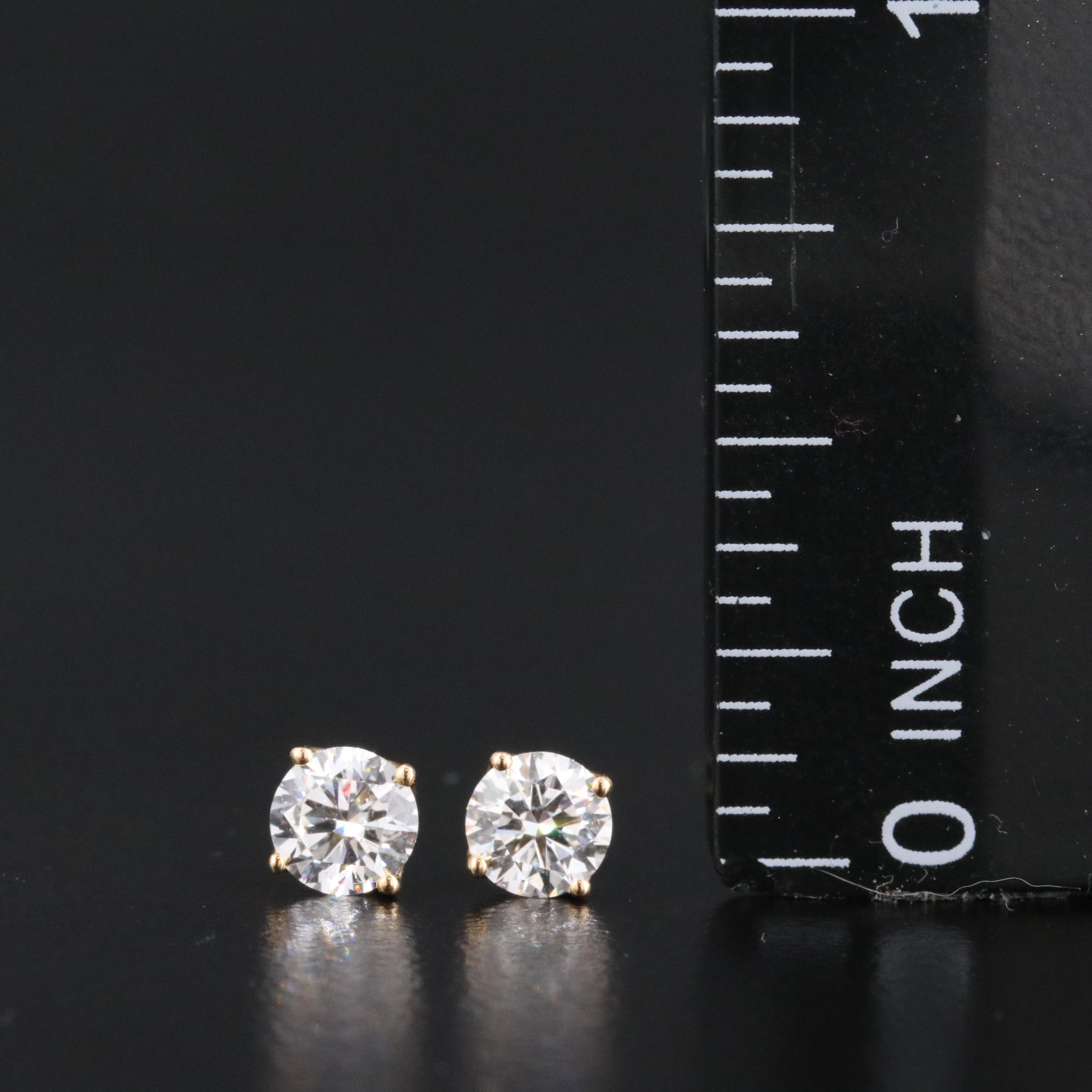 14K 0.66 CTW Lab Grown Diamond Stud Earrings