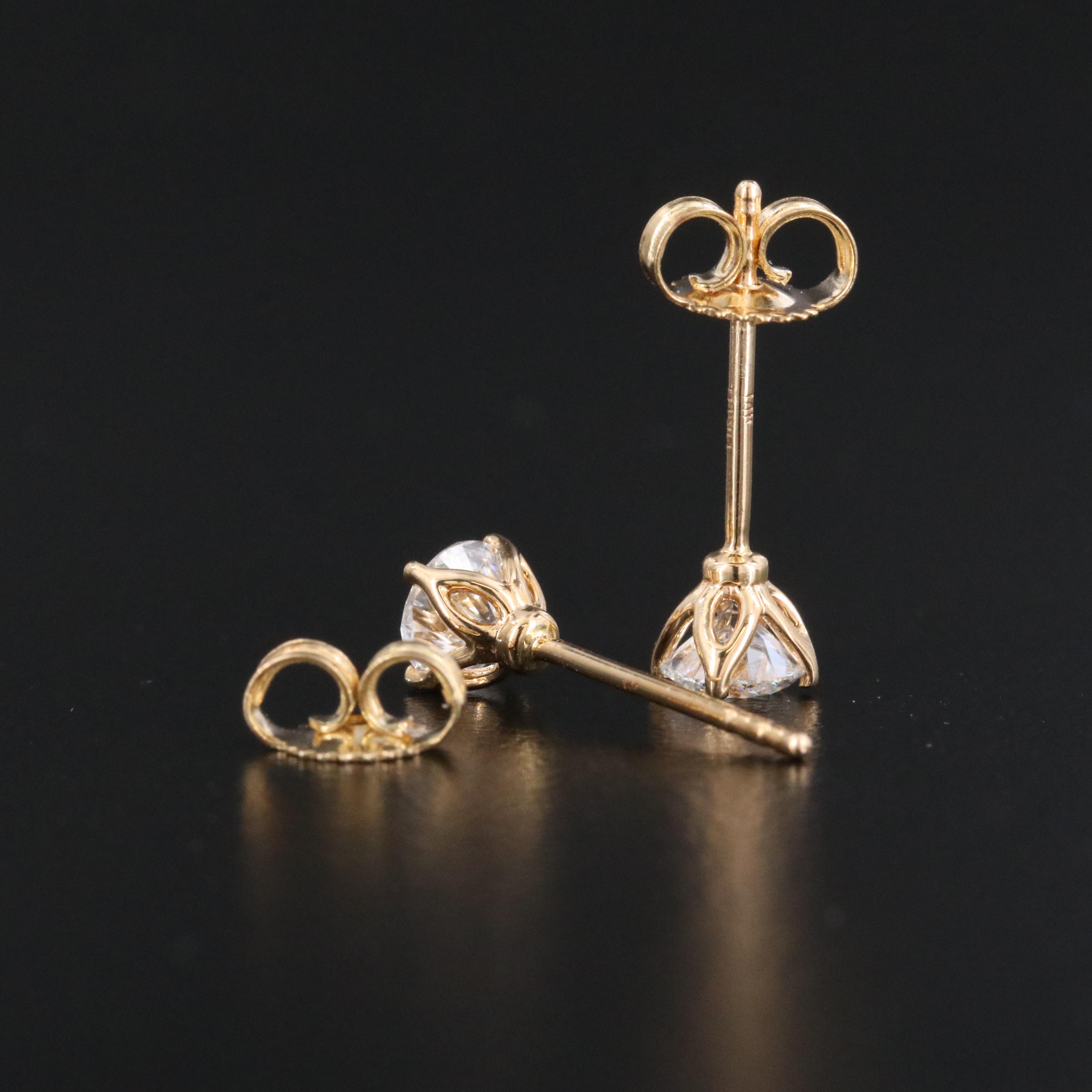 14K 0.66 CTW Lab Grown Diamond Stud Earrings