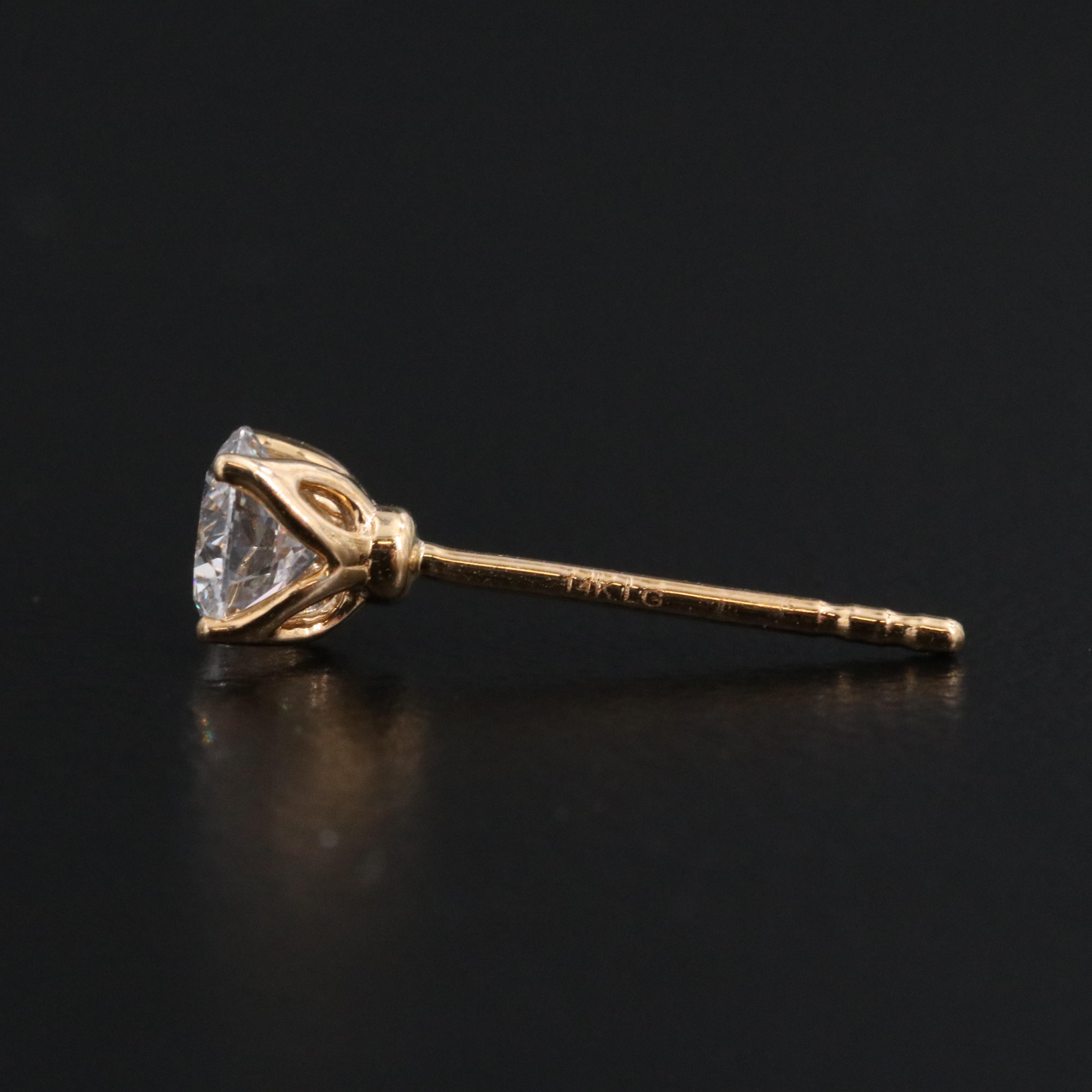 14K 0.66 CTW Lab Grown Diamond Stud Earrings