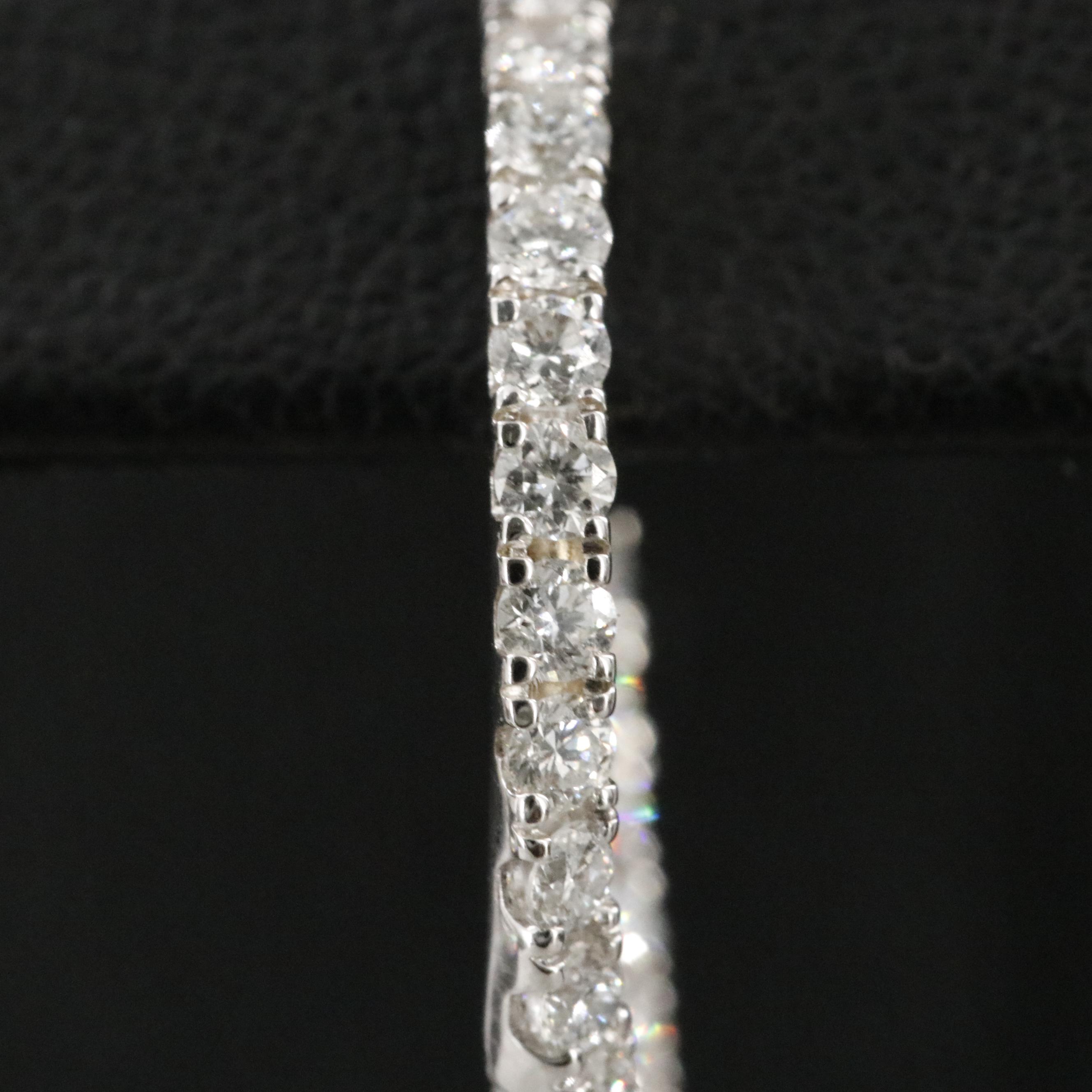 14K 1.31 CTW Lab Grown Diamond J Hoop Earrings