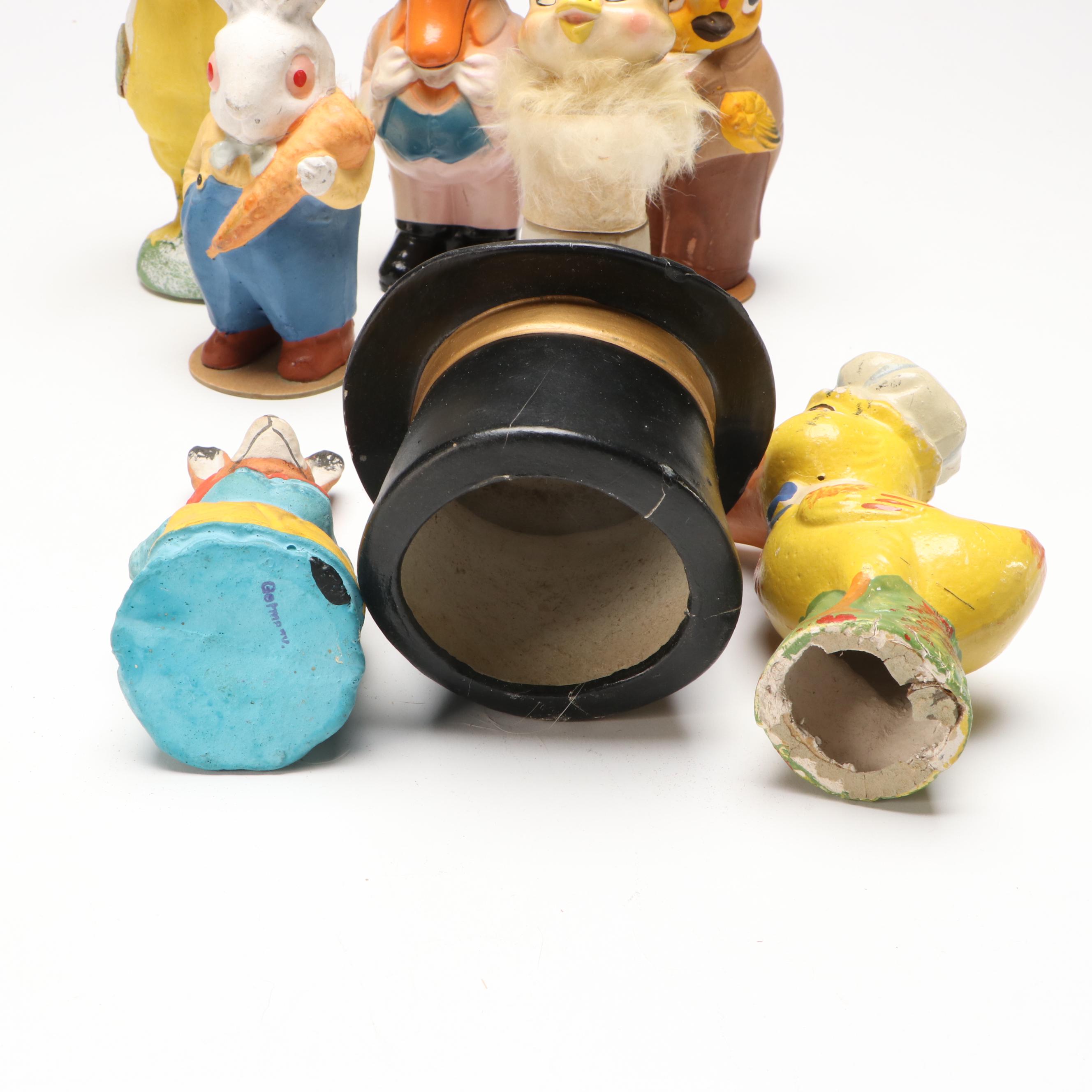 German and Other Easter Candy Containers, Mid-20th Century