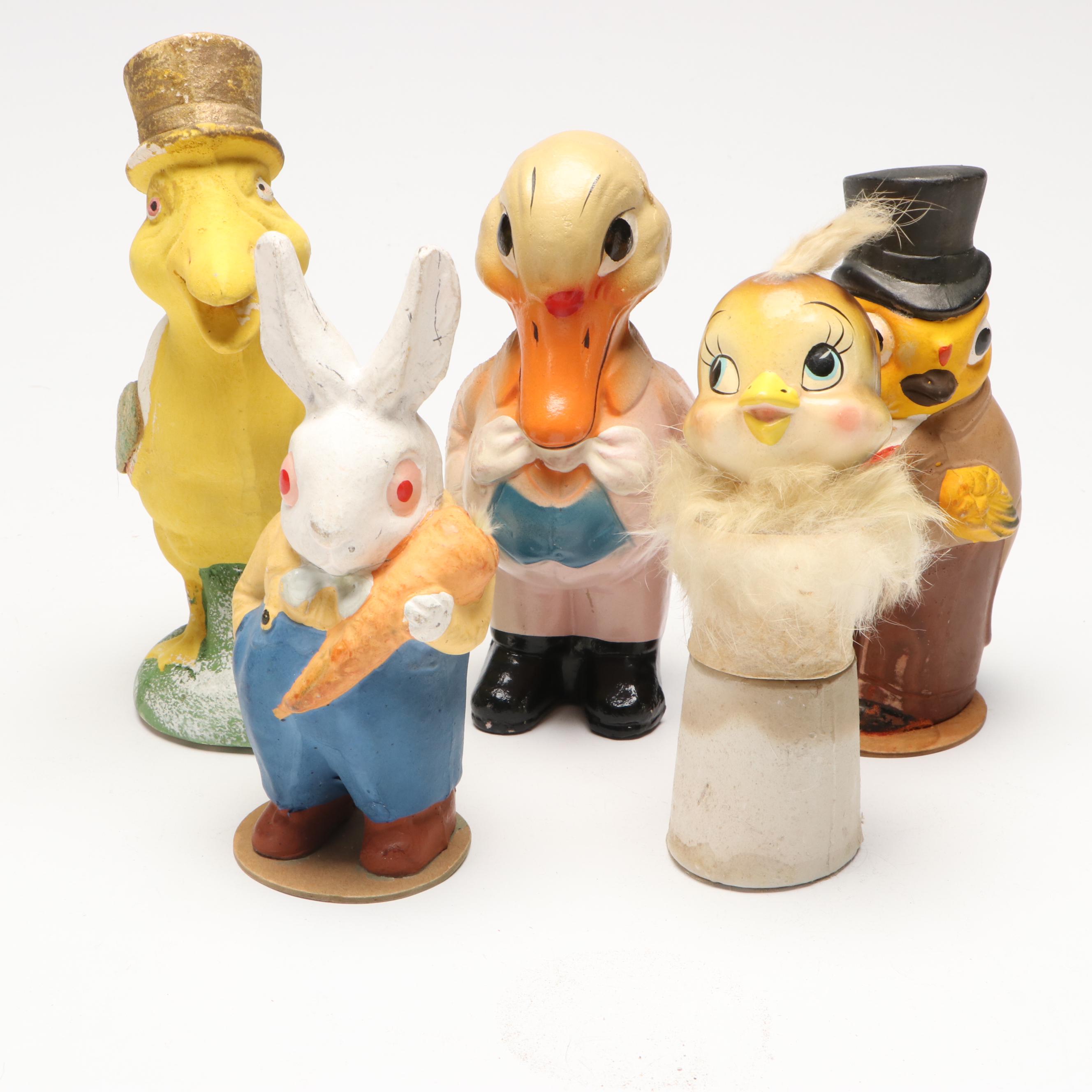 German and Other Easter Candy Containers, Mid-20th Century