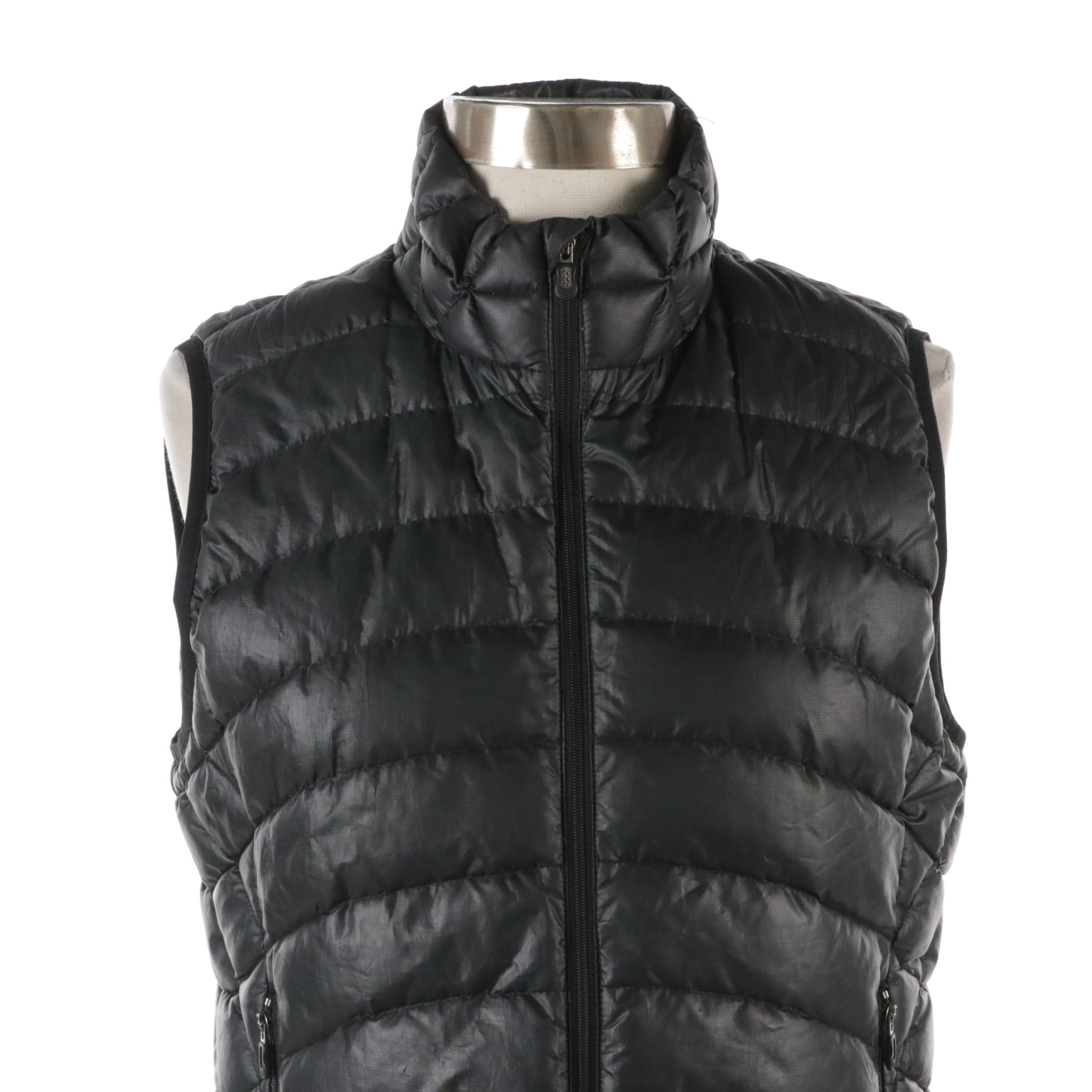 Patagonia Down Zip Vest and Waterproof Zip and Snap Jacket with Detachable Hood