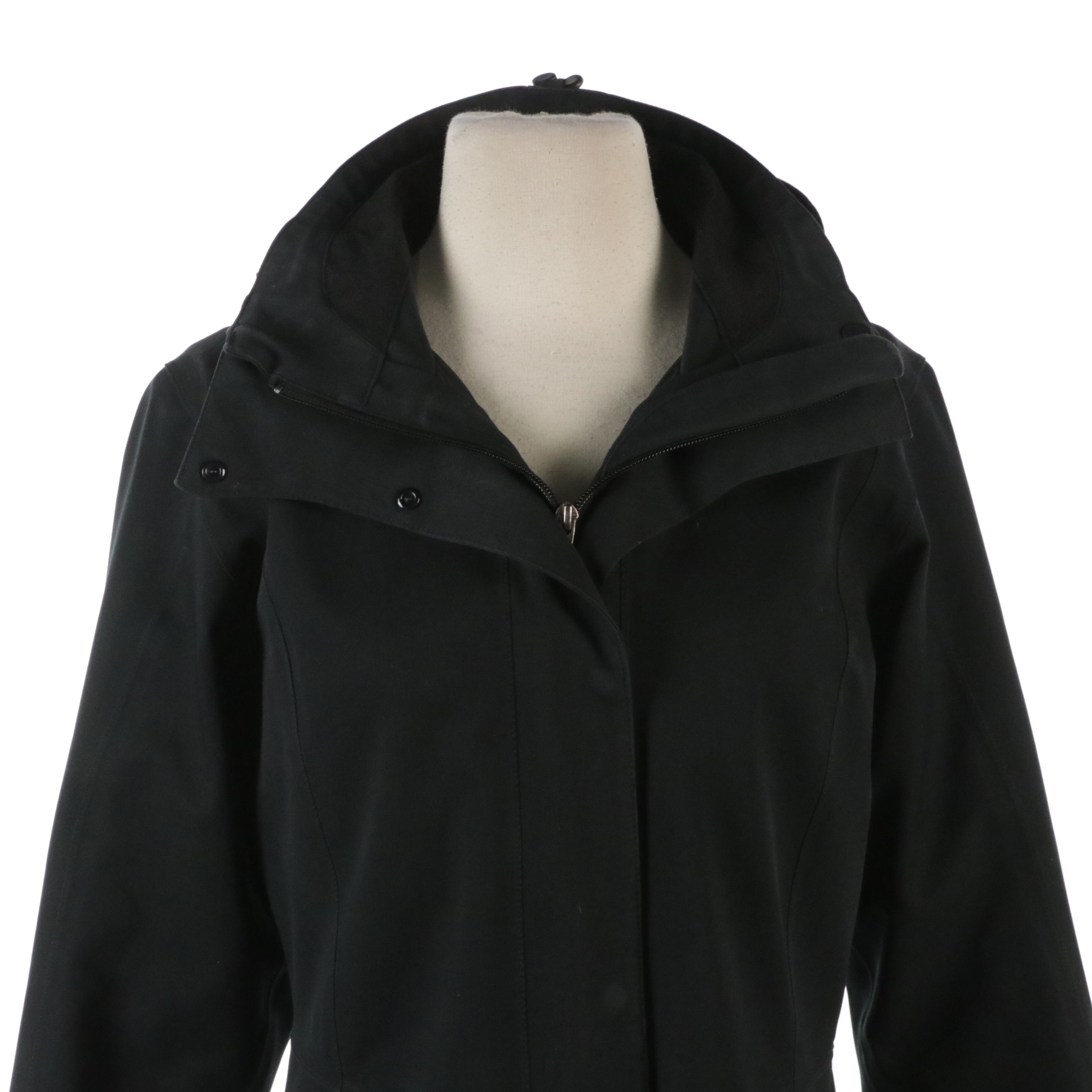 Patagonia Down Zip Vest and Waterproof Zip and Snap Jacket with Detachable Hood