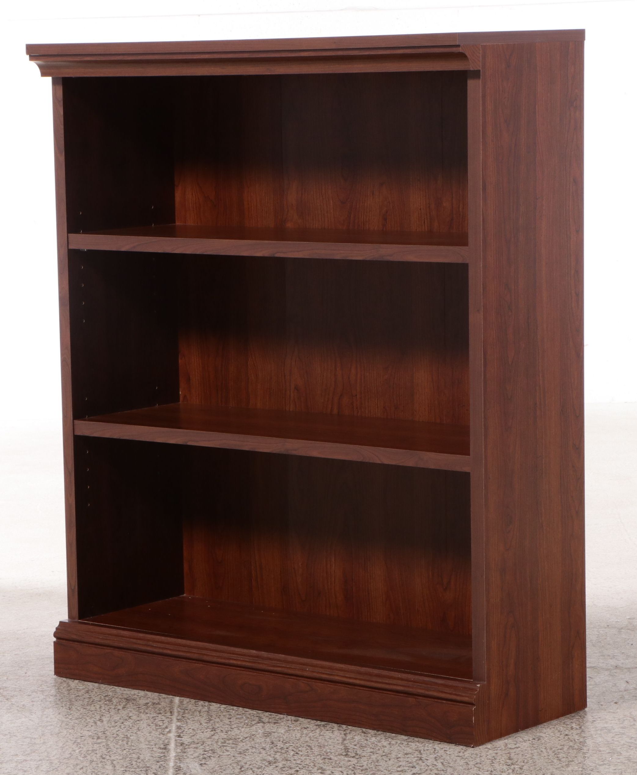 Classical Style Walnut Finish Freestanding Bookcase