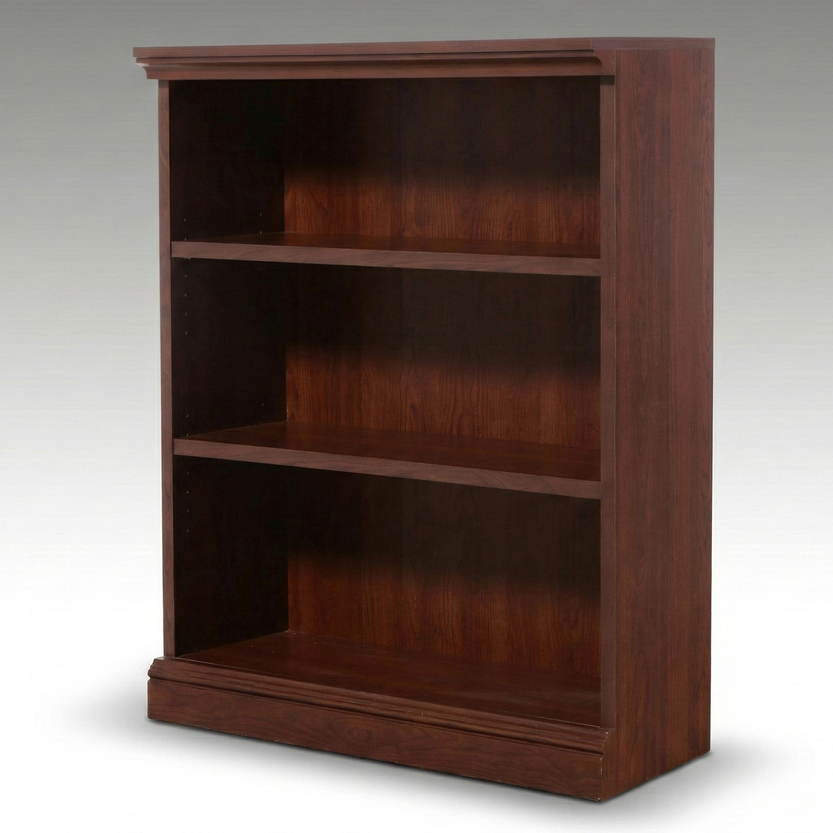 Classical Style Walnut Finish Freestanding Bookcase