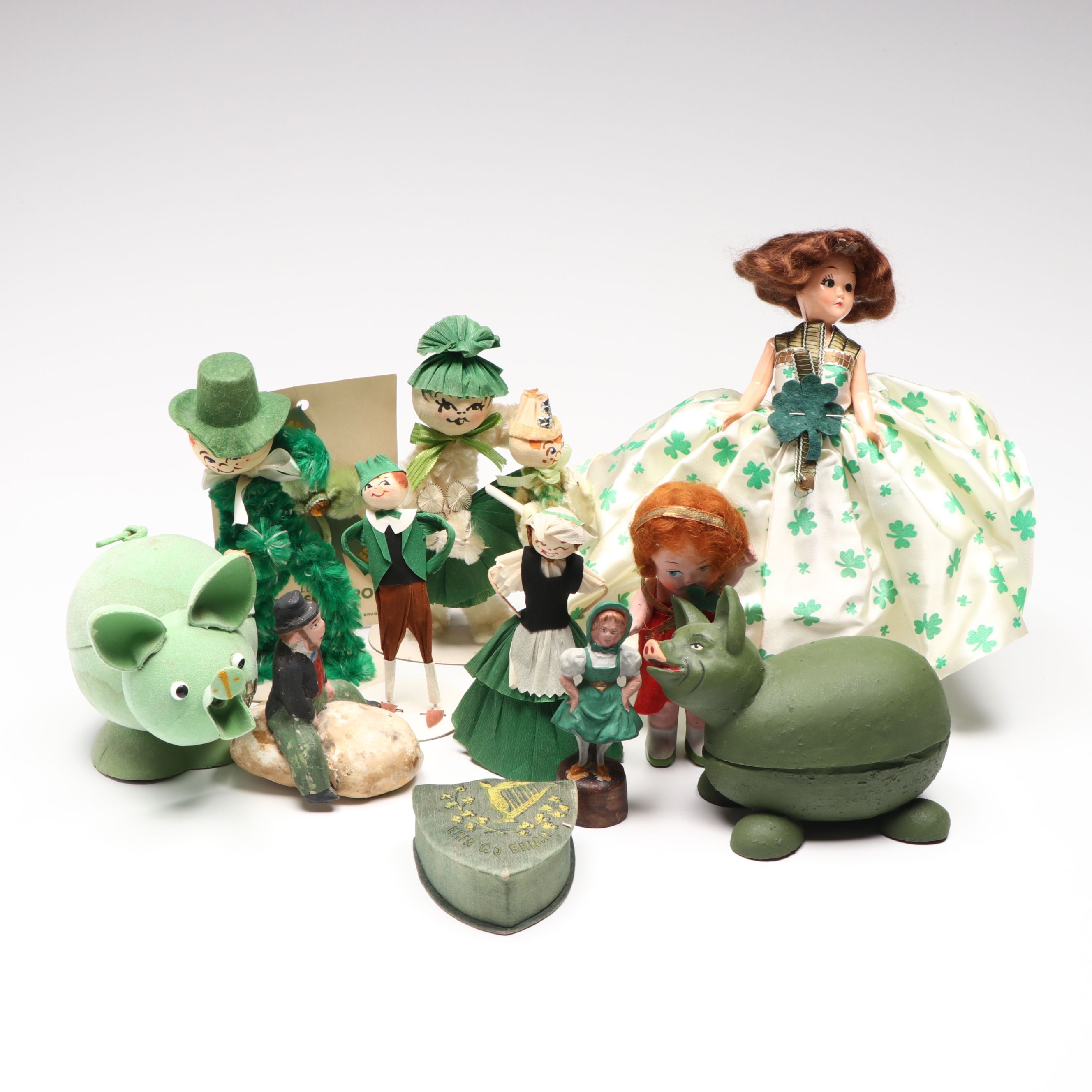 Vintage St. Patrick's Day Dolls and Other Decorations