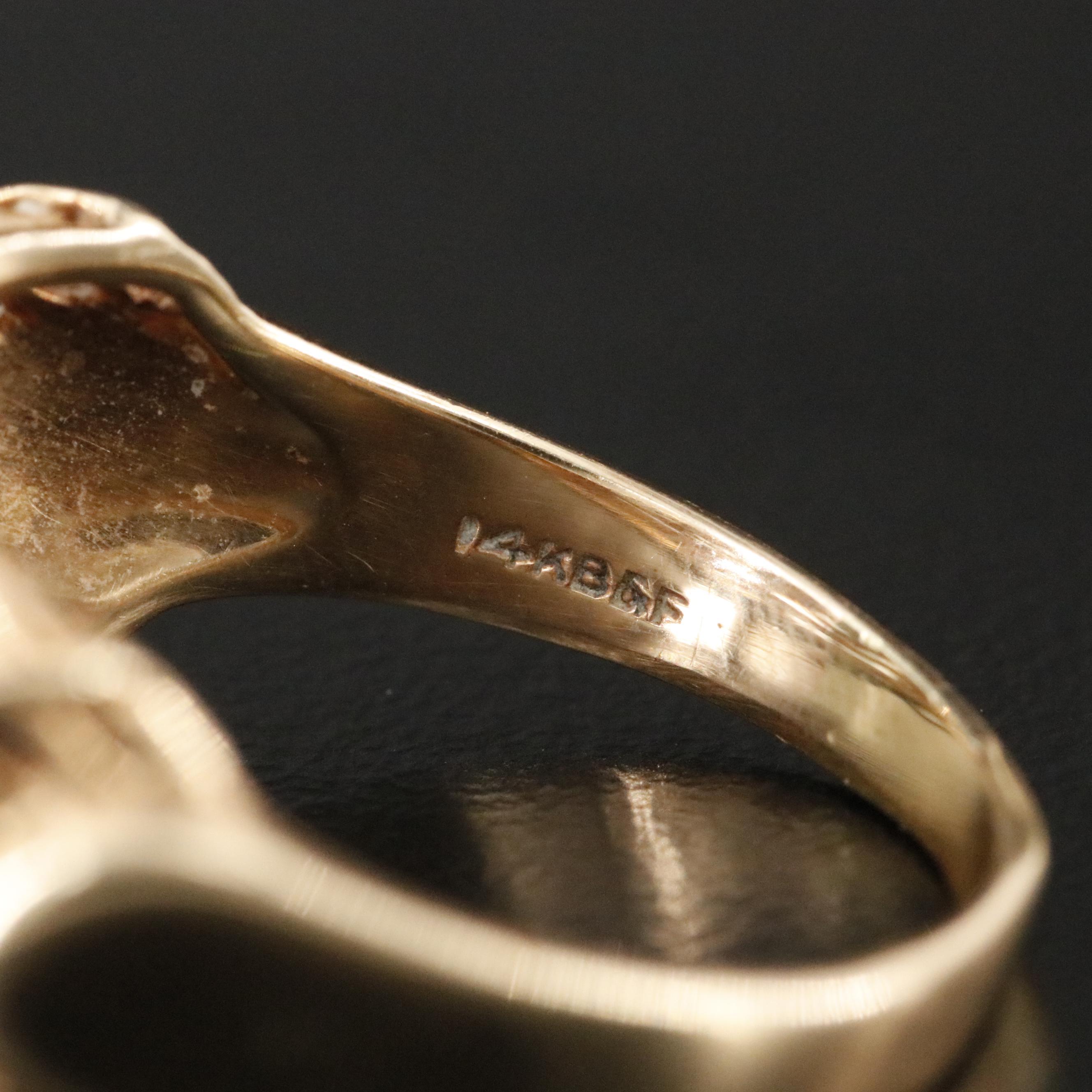 Baden & Foss Inc. 14K Opal, Ruby and Diamond Ring