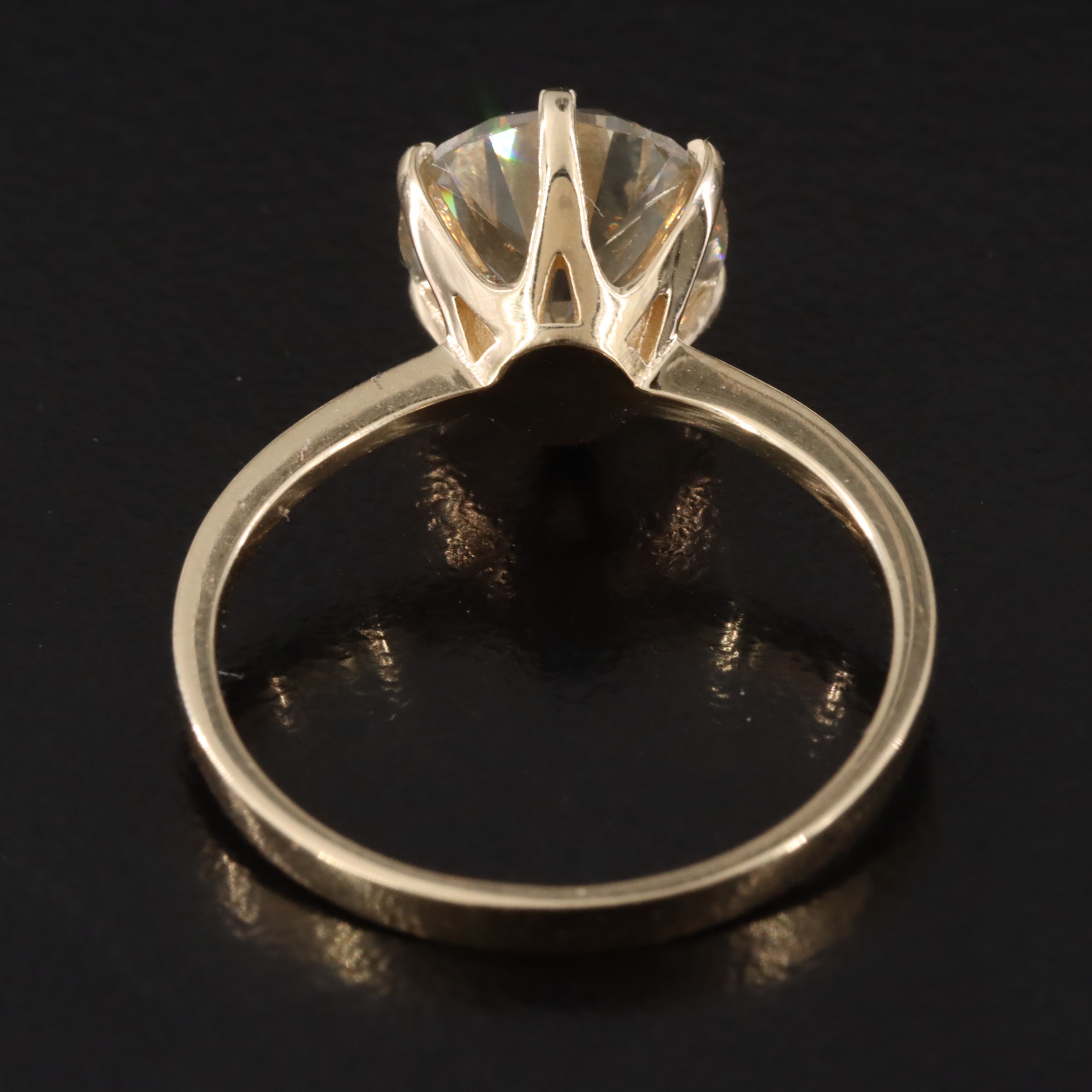 14K 2.52 CT Fancy Diamond Solitaire Ring with IGI Report