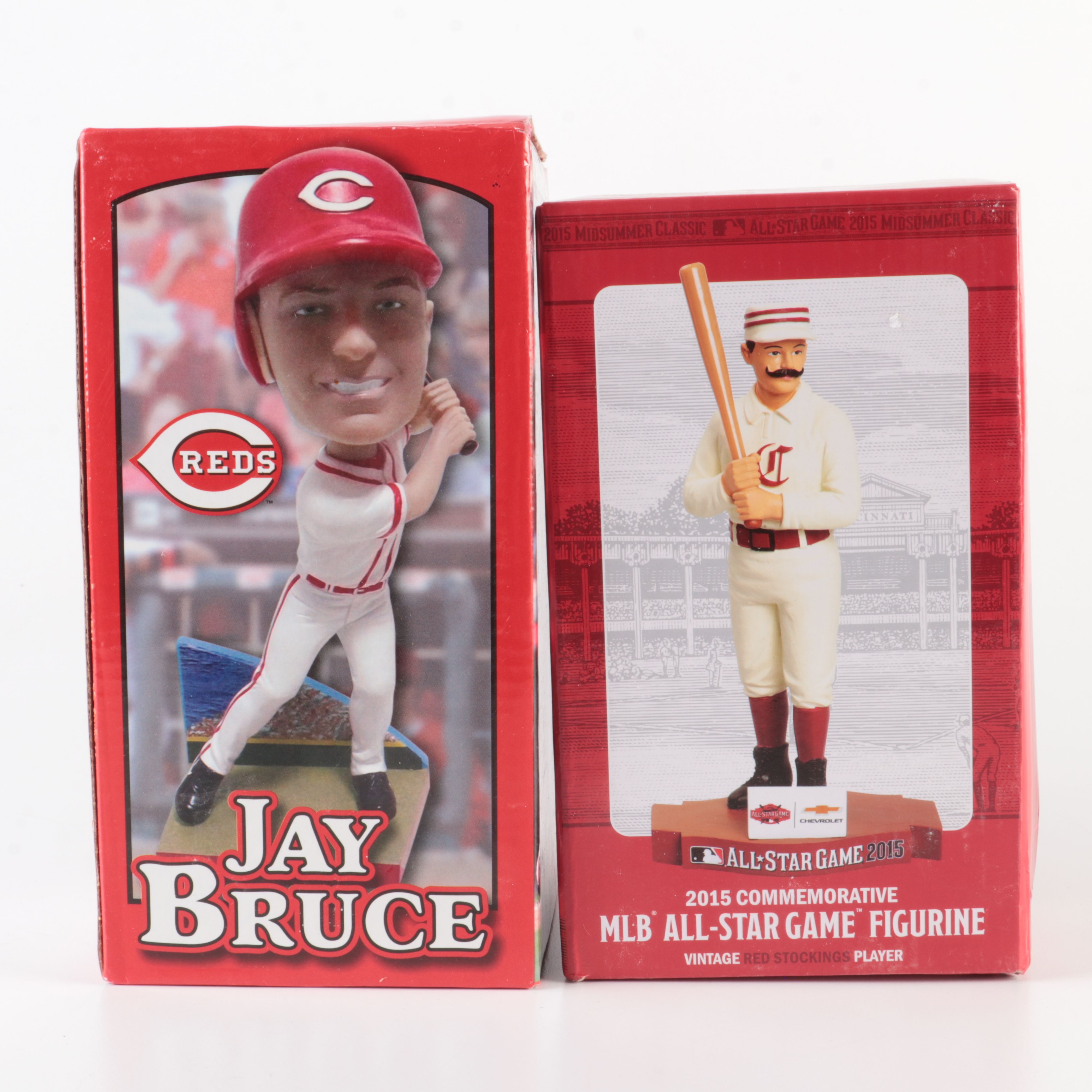 Six Cincinnati Bengals and Cincinnati Reds Bobbleheads