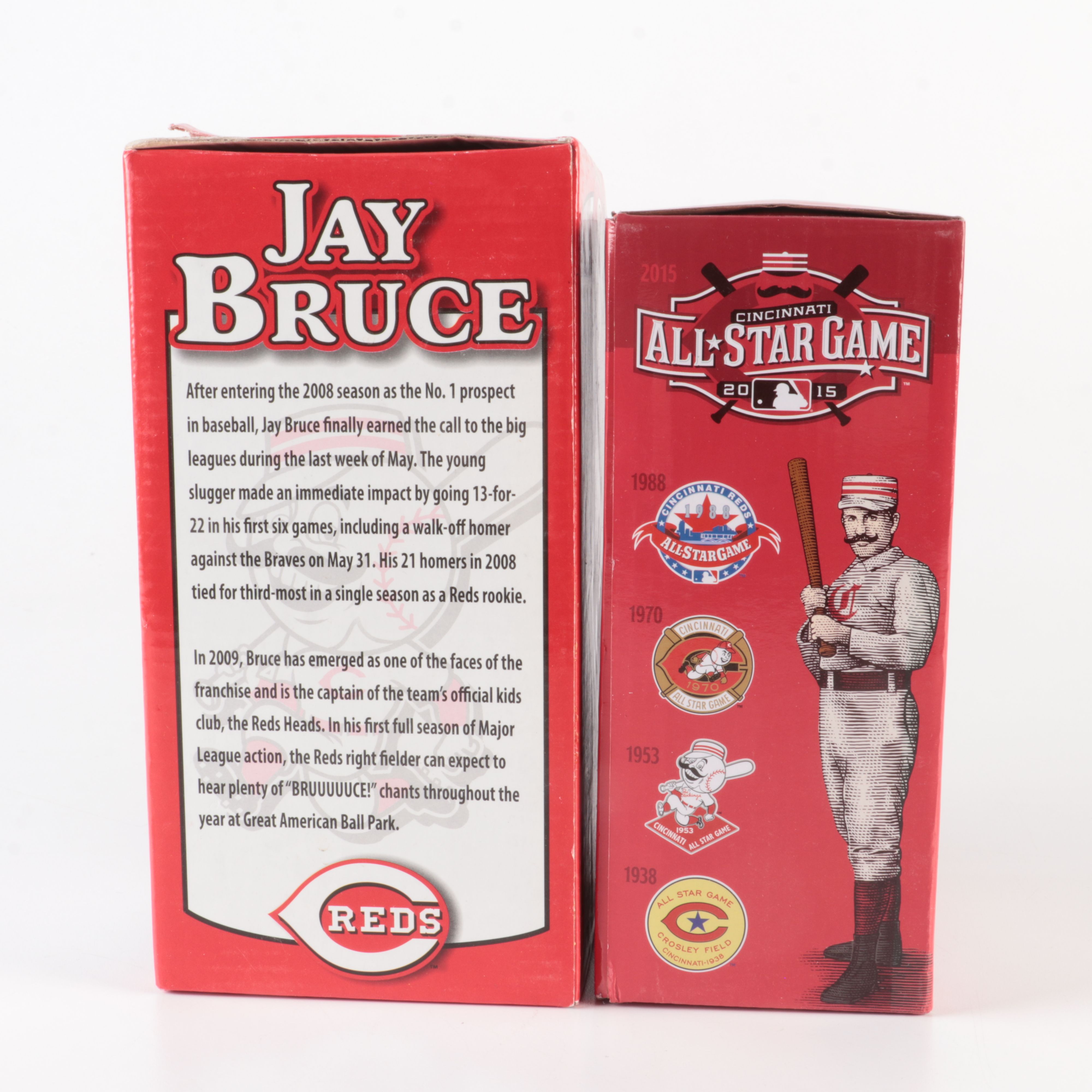 Six Cincinnati Bengals and Cincinnati Reds Bobbleheads