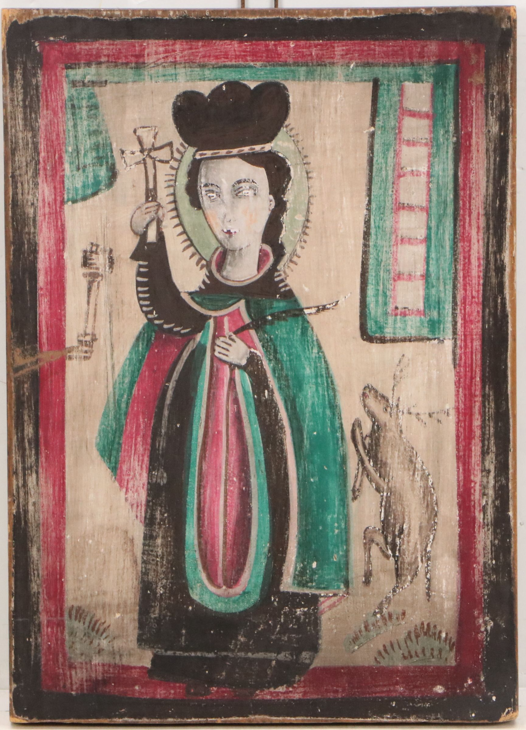 Eastern Orthodox Tempera on Board Icon of St. Procopius