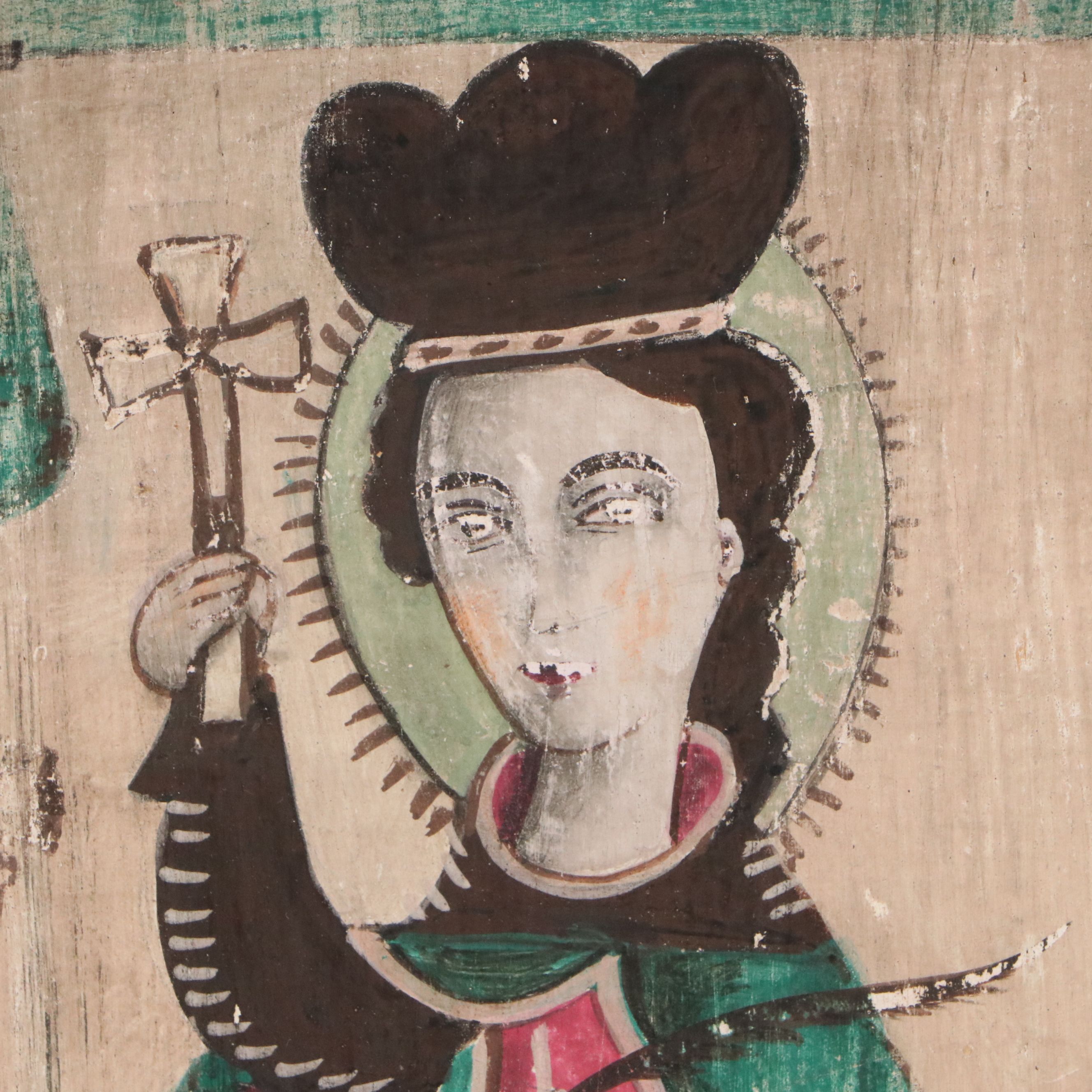 Eastern Orthodox Tempera on Board Icon of St. Procopius