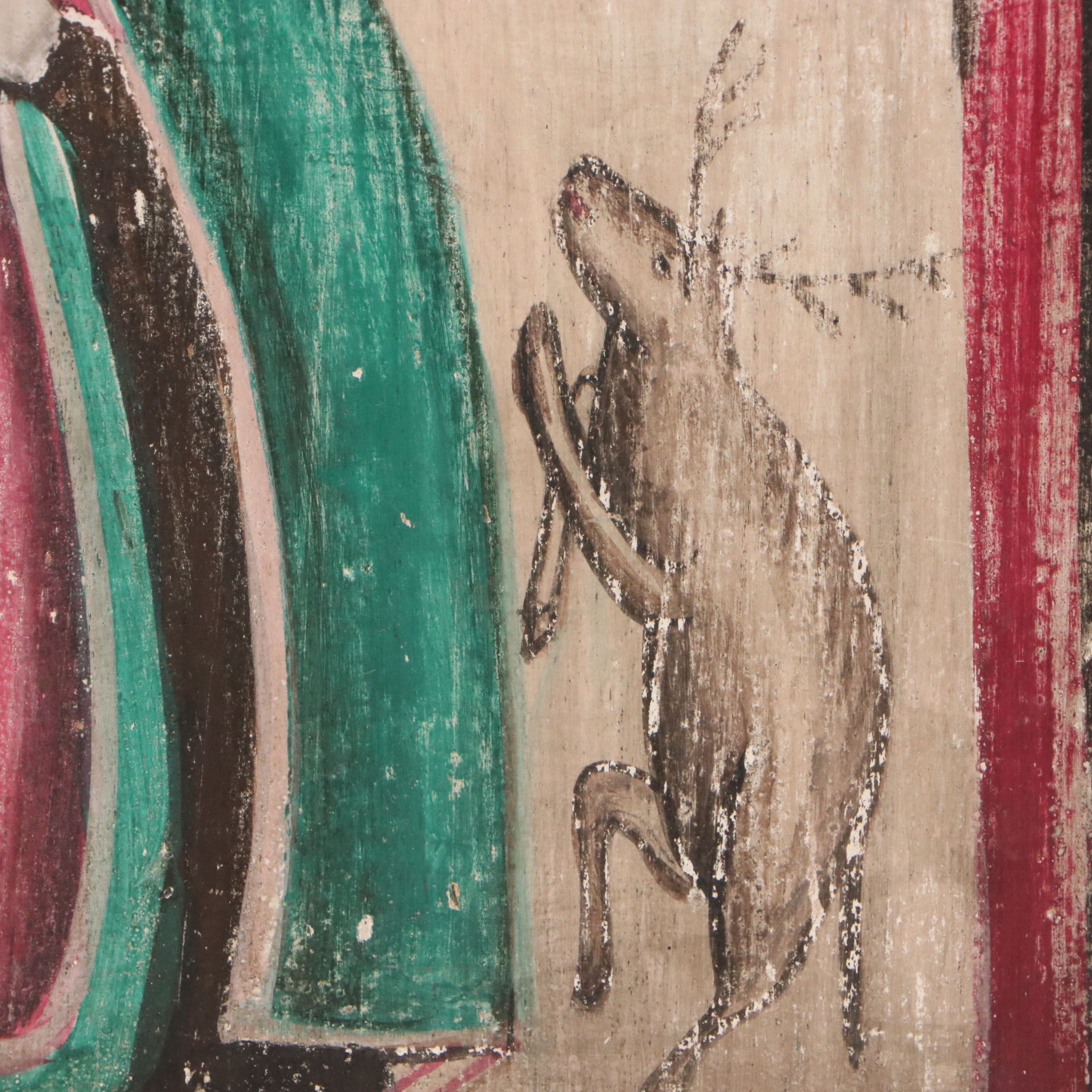 Eastern Orthodox Tempera on Board Icon of St. Procopius