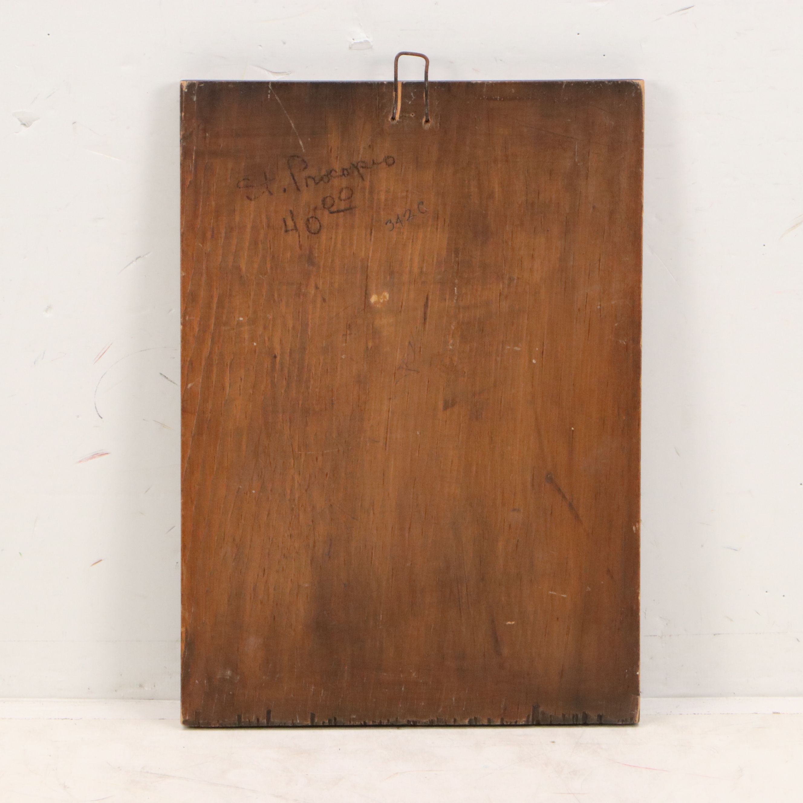 Eastern Orthodox Tempera on Board Icon of St. Procopius